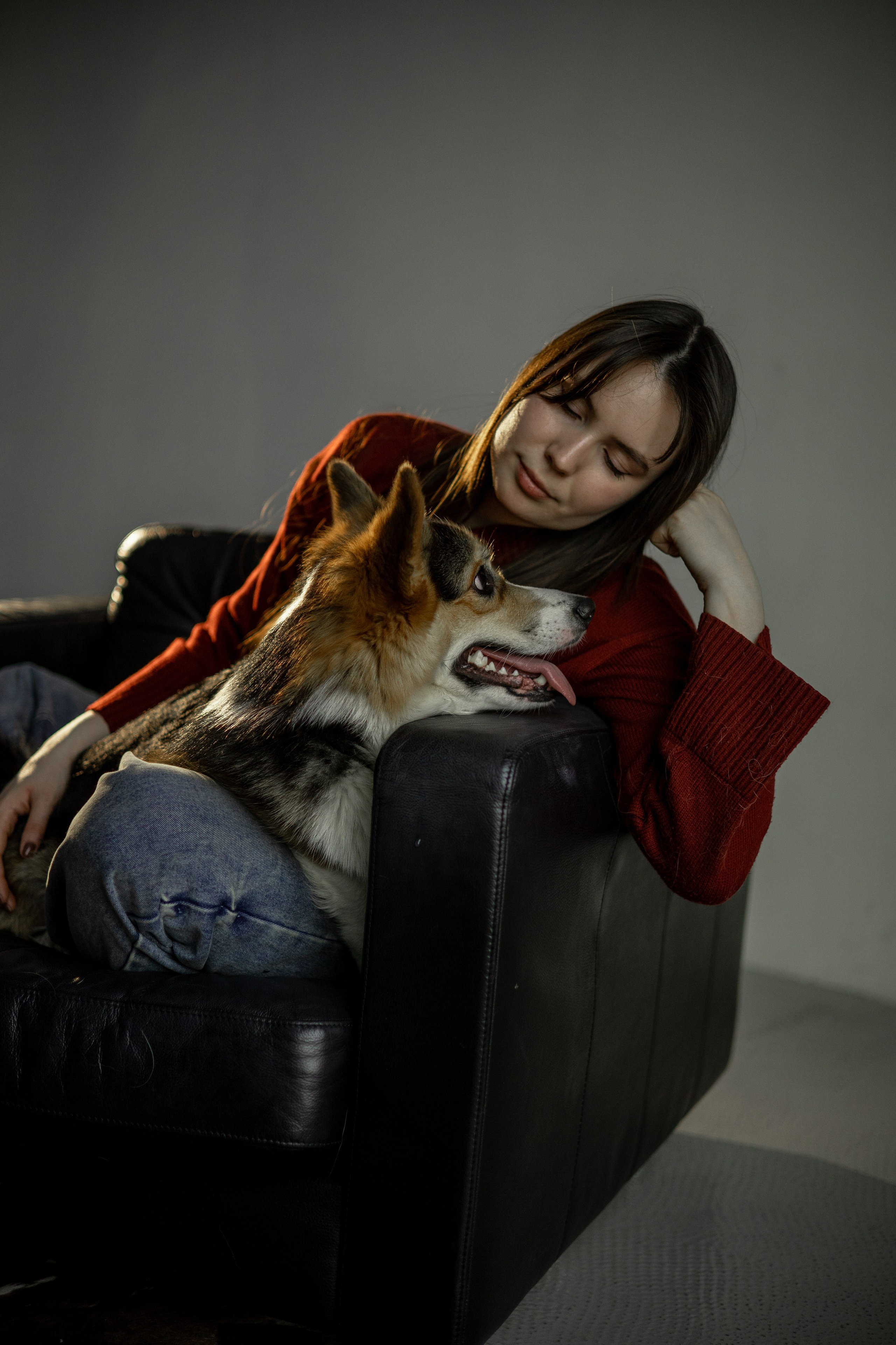 Анастасия и Коржик. Фотограф животных Евгения Верцинская