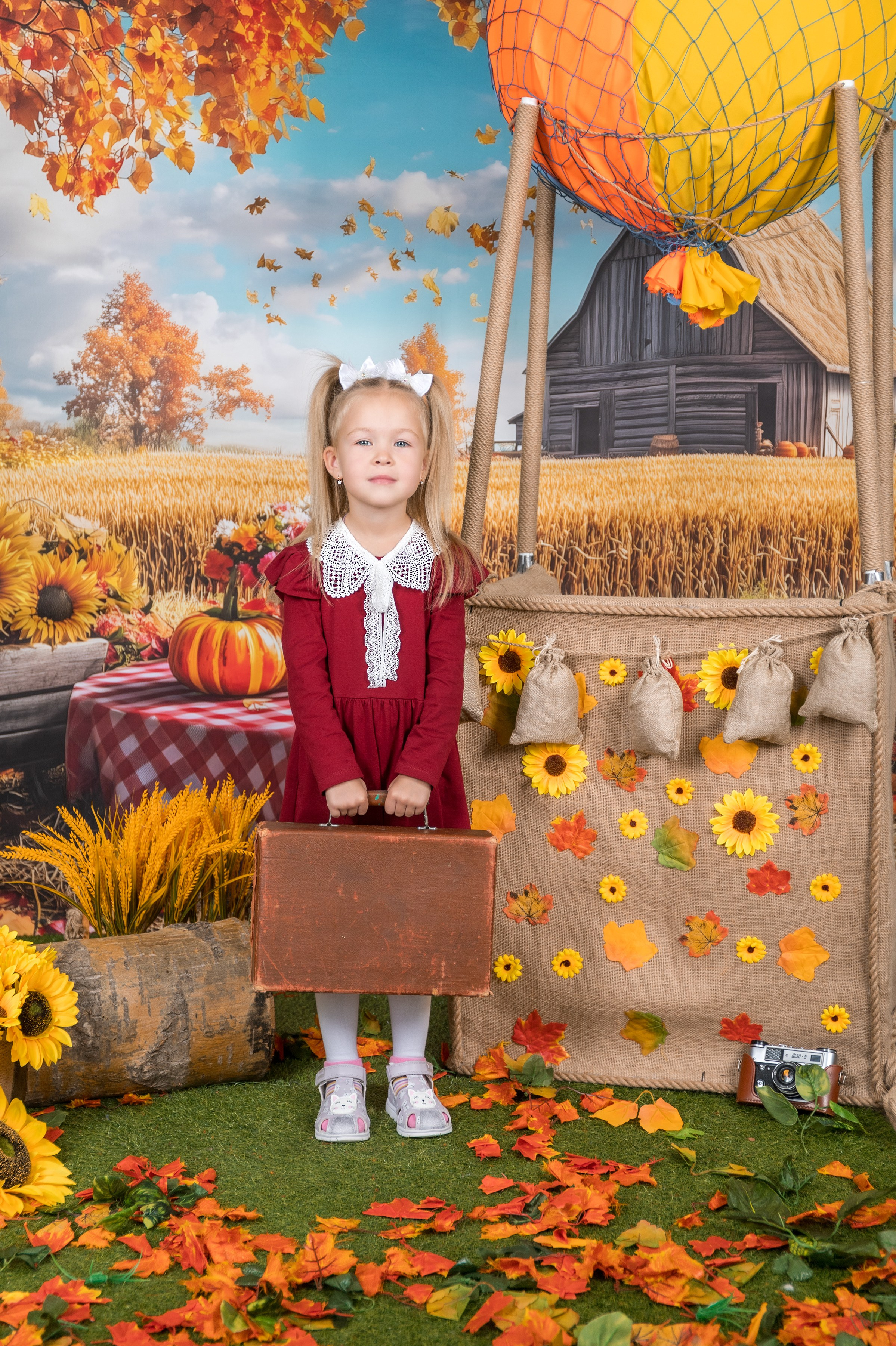 Осень, на воздушном шаре. Школьный-дошкольный фотограф в Уфе и Башкирии Вильданов Руслан