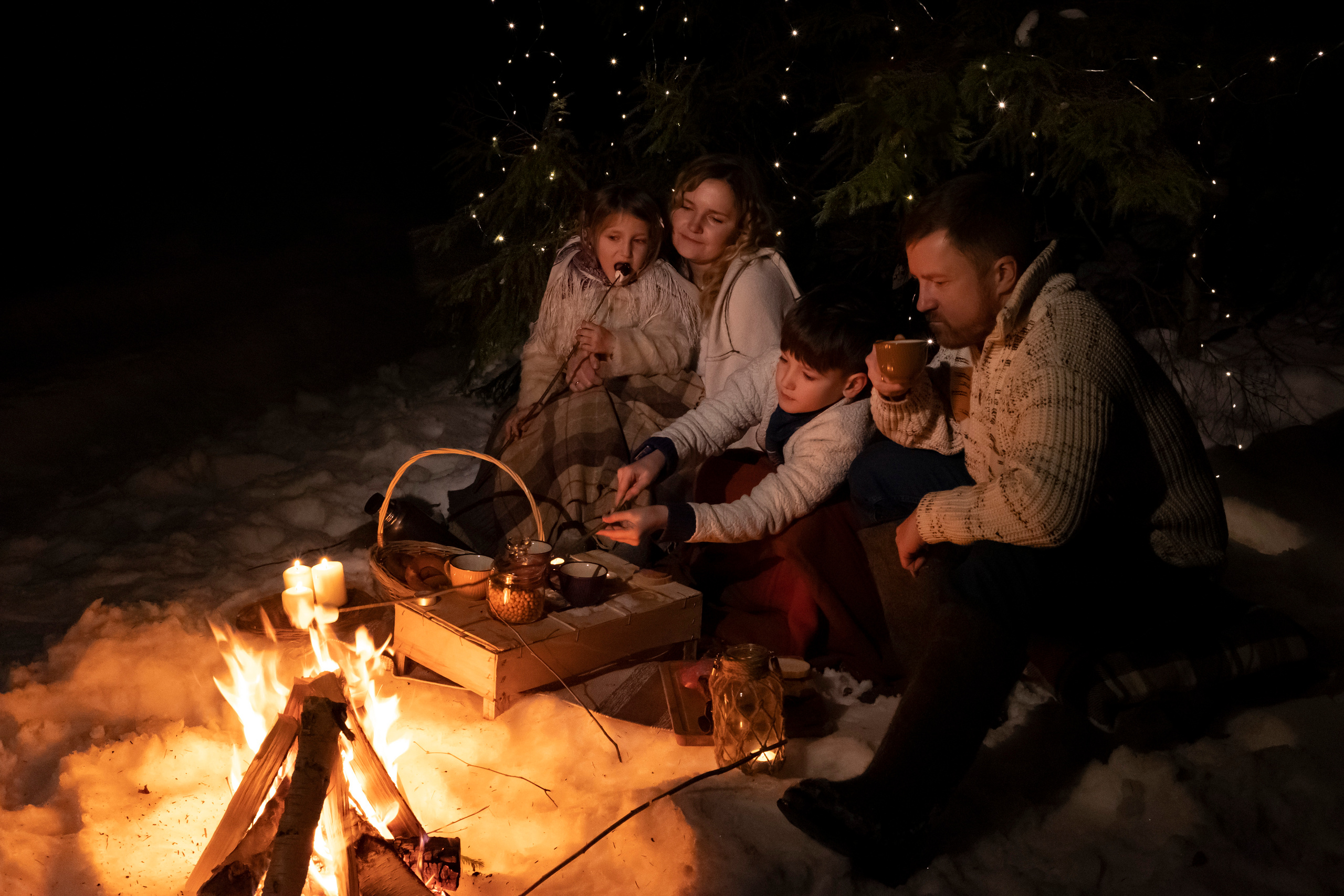 Зимний вече в лесу. Сказочный фотограф для Вас и Вашей семьи