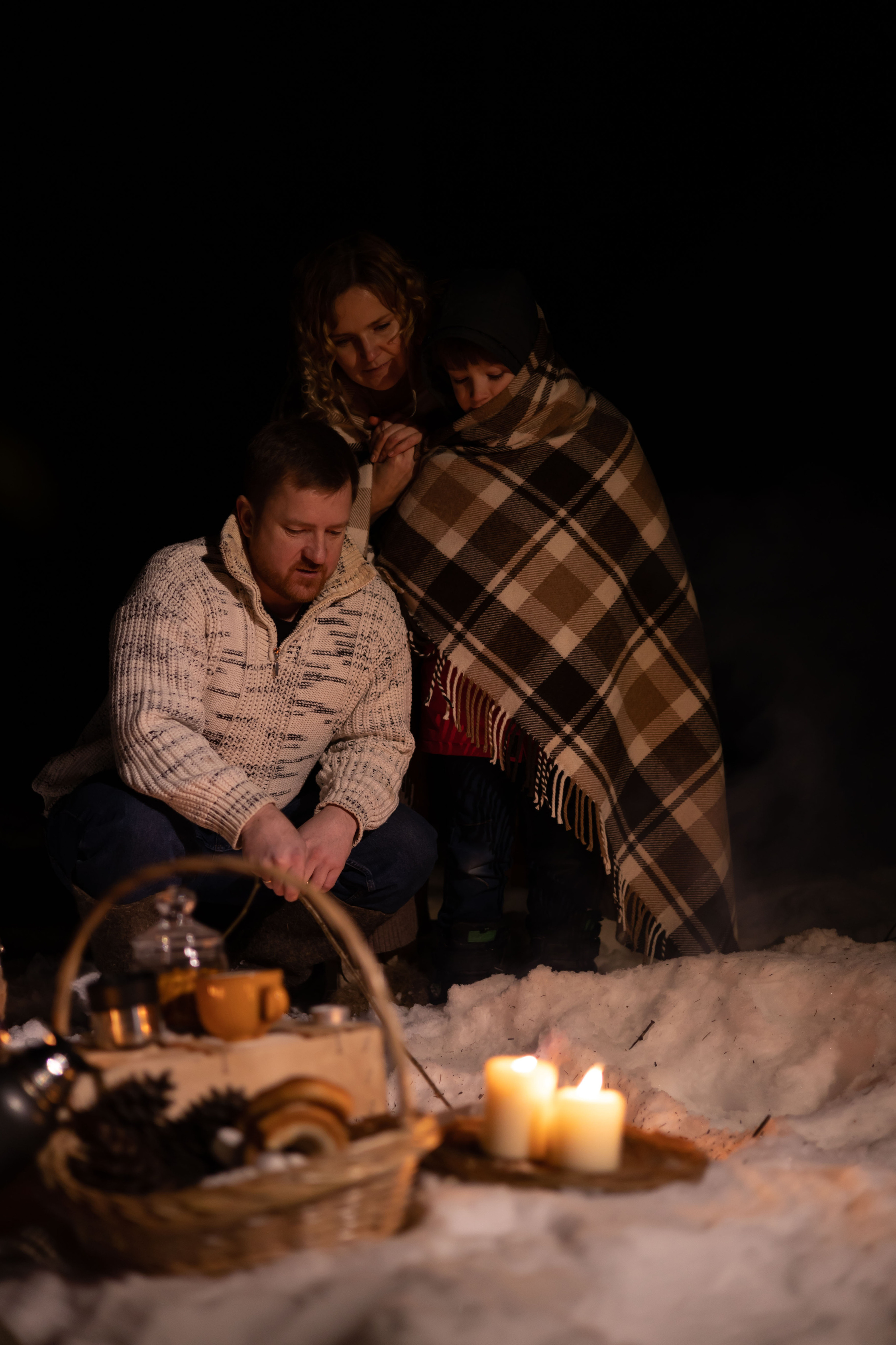 Зимний вече в лесу. Сказочный фотограф для Вас и Вашей семьи
