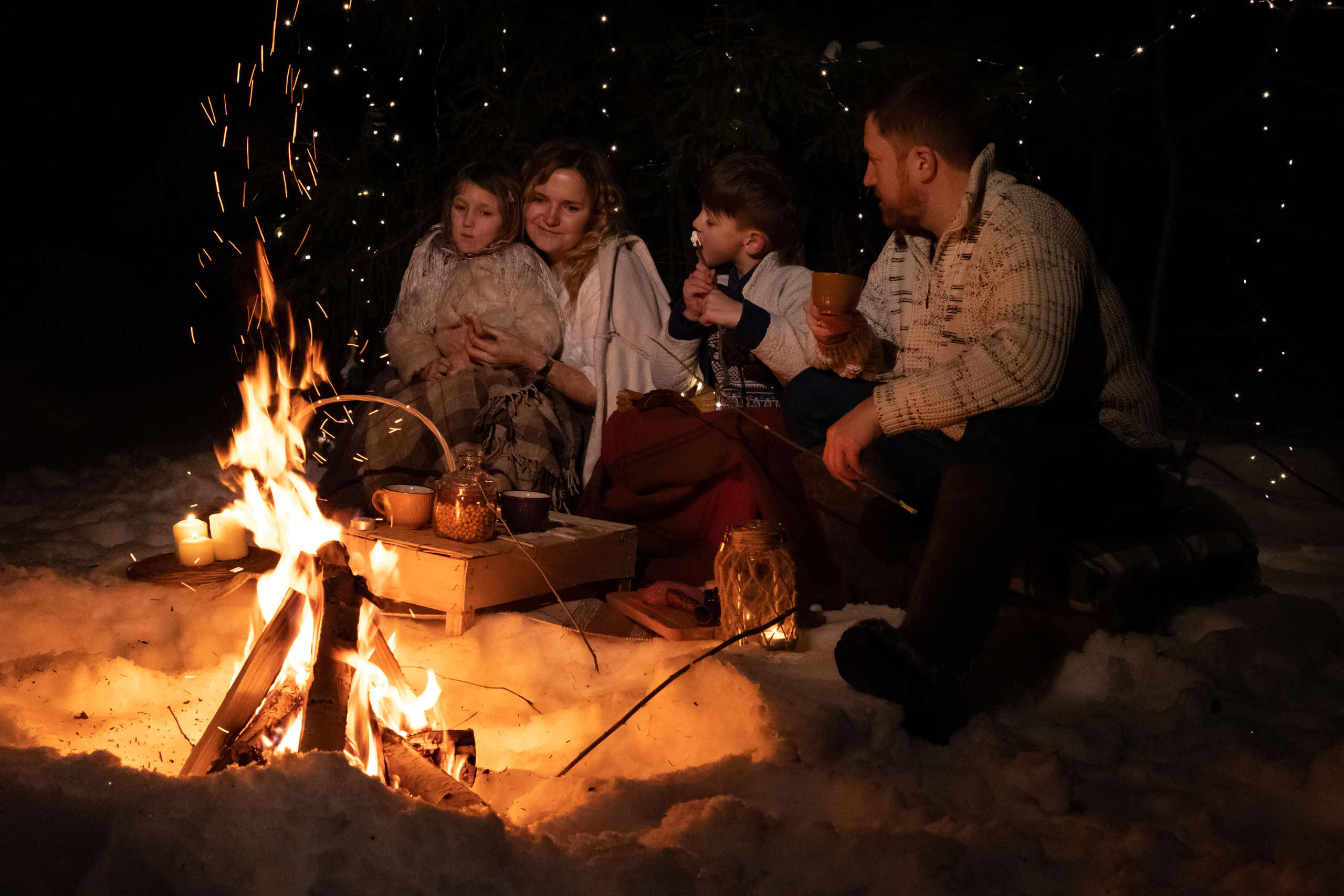 Зимний вече в лесу. Сказочный фотограф для Вас и Вашей семьи