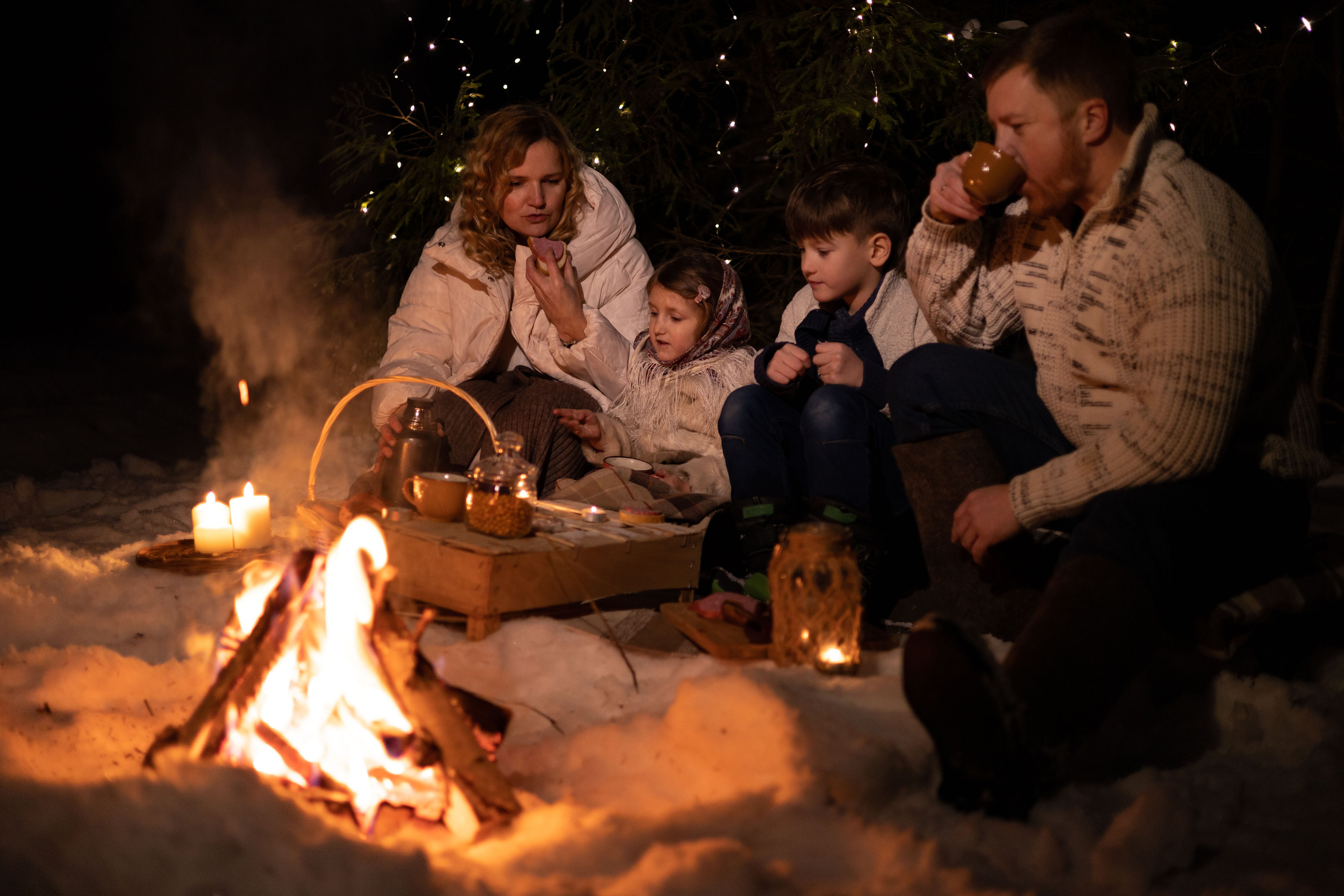 Зимний вече в лесу. Сказочный фотограф для Вас и Вашей семьи