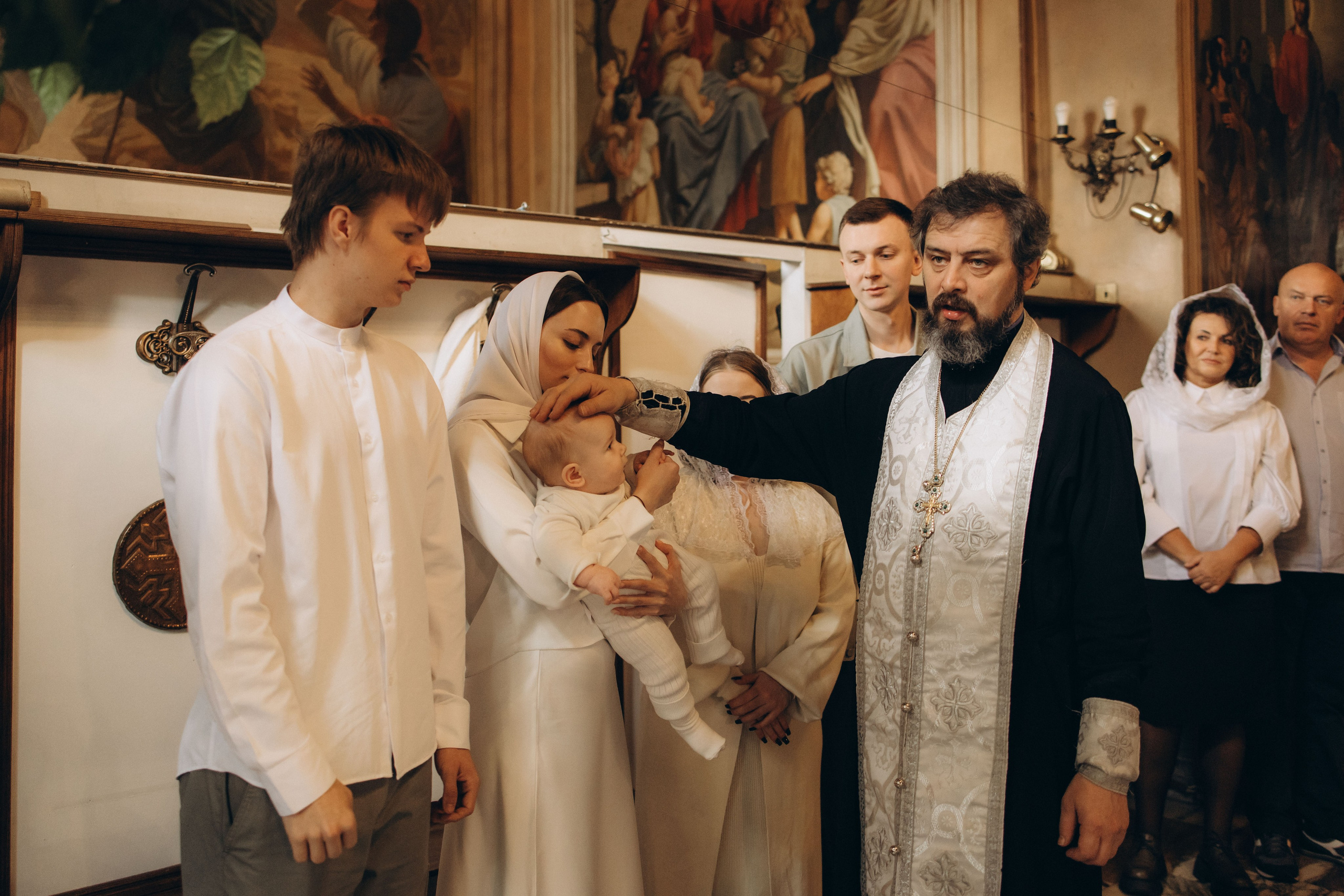 Крещение Макара. Семейный фотограф Москва Наталия Осьмакова