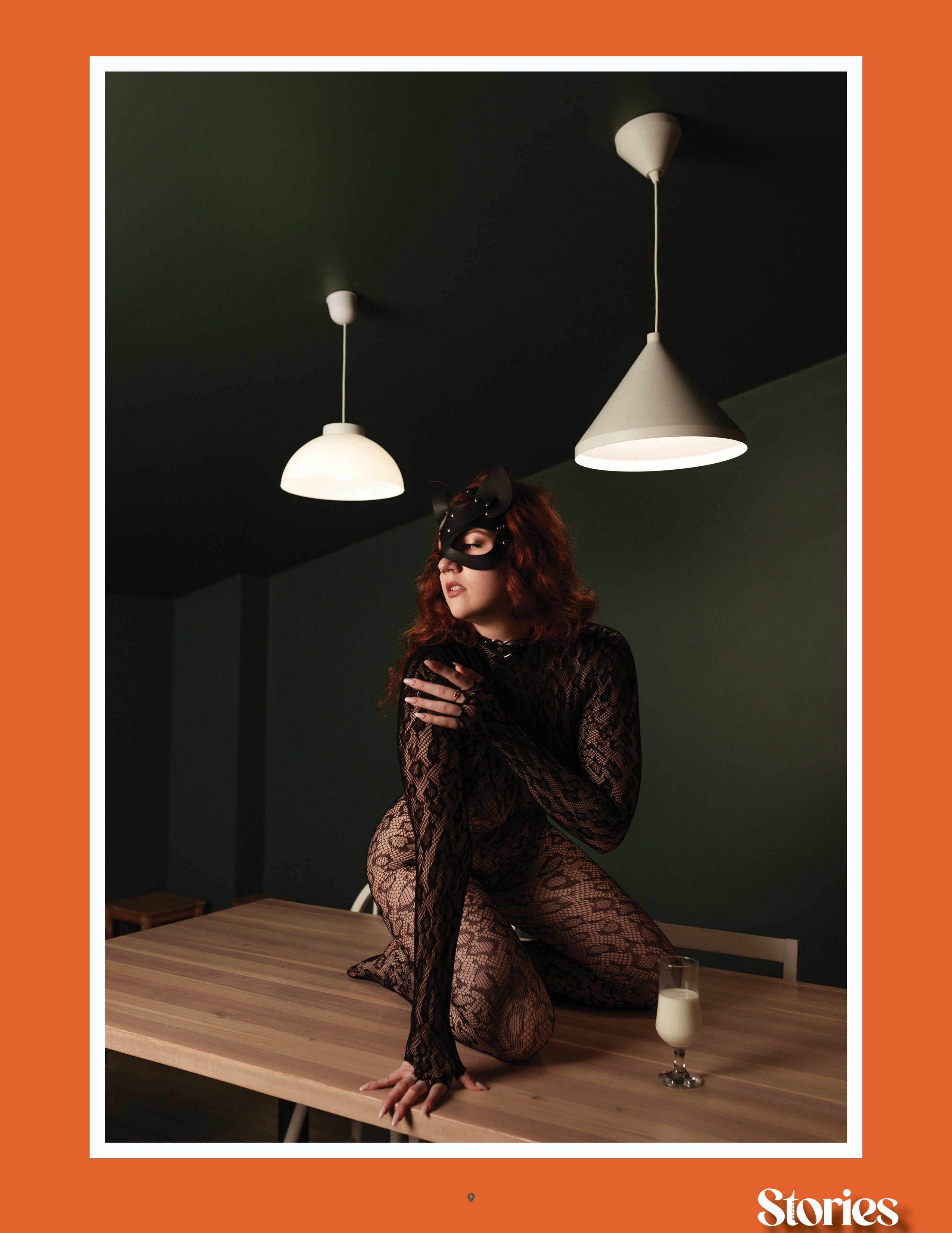 Публикация в журнале Stories. Фотограф: Томин Дмитрий Женщина-кошка
