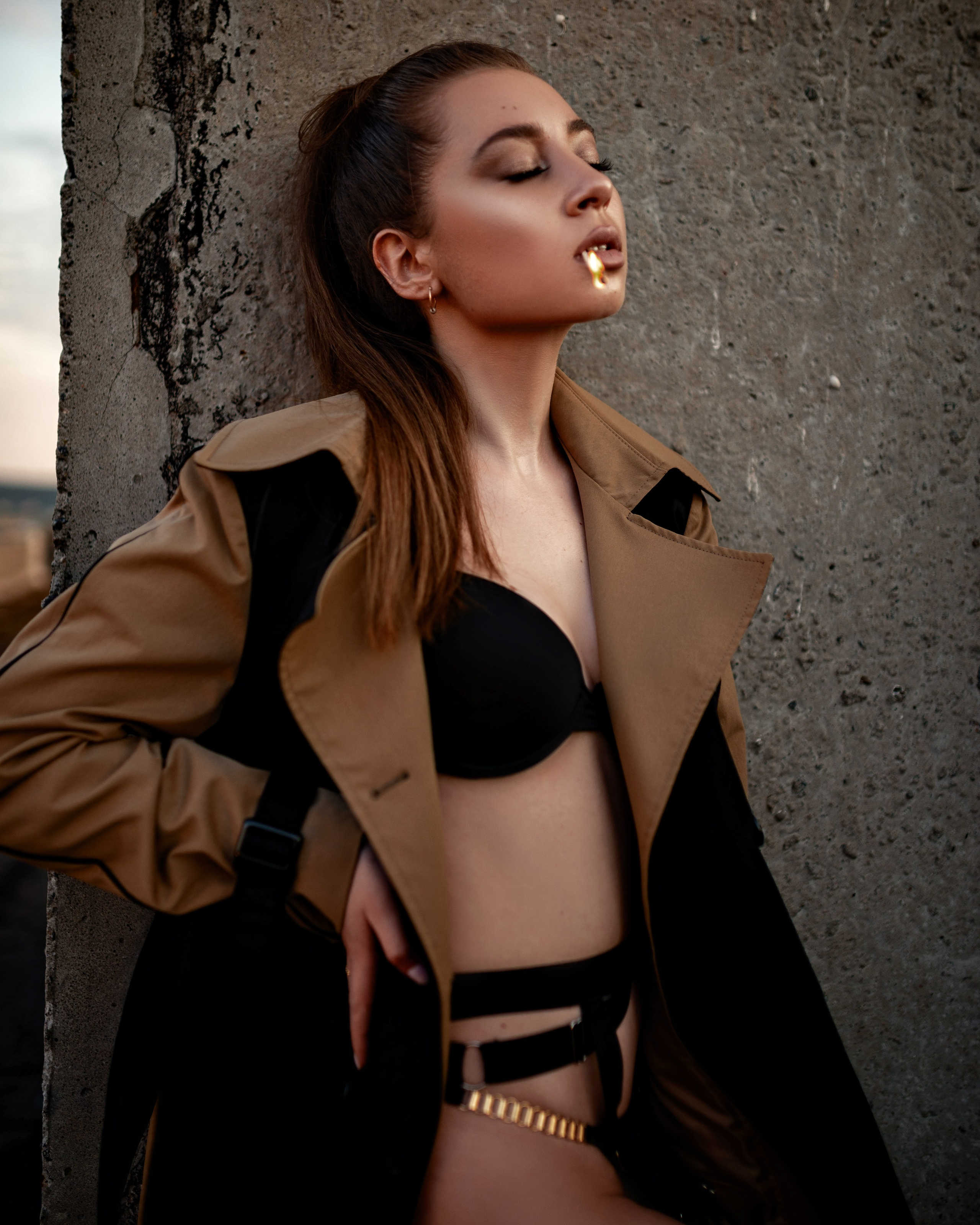 Фотосессия на закате на крыше дома. Фотограф в Витебске Сергей Томашев