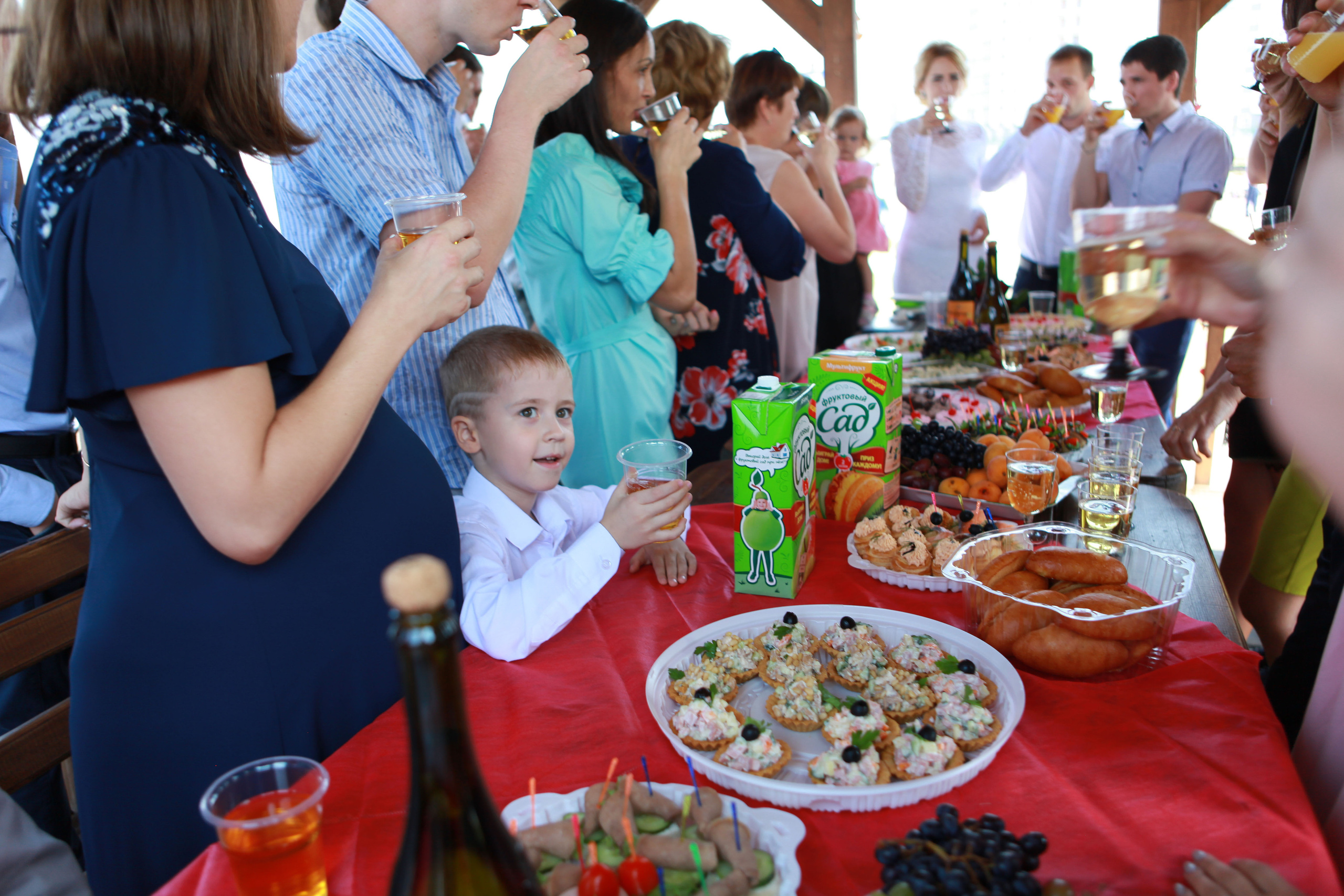 жених и невеста свадьба лето банкет беседка семья