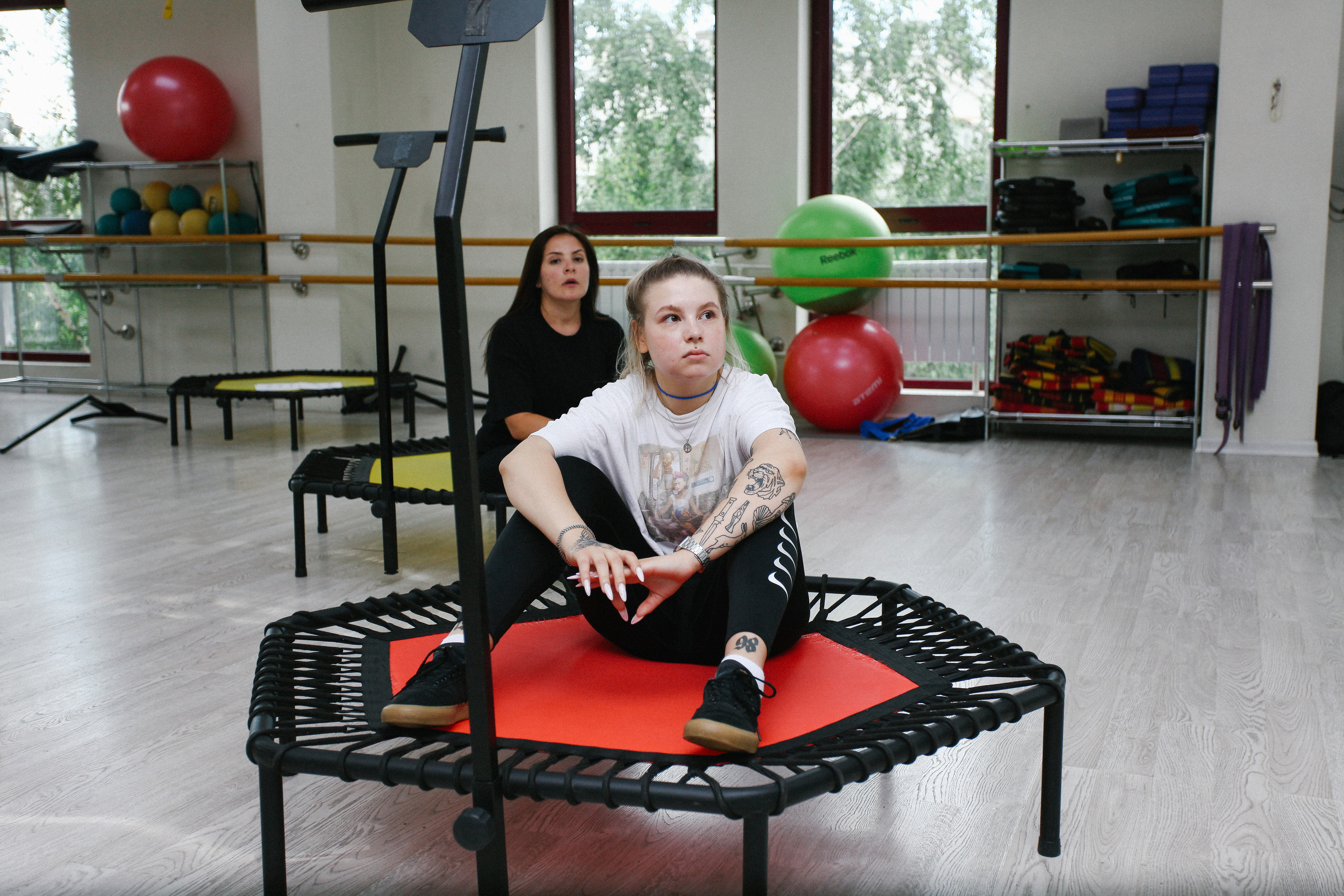 Workshop по прыжкам на минибатуте. Фотограф Дарья Локотко в Красноярске