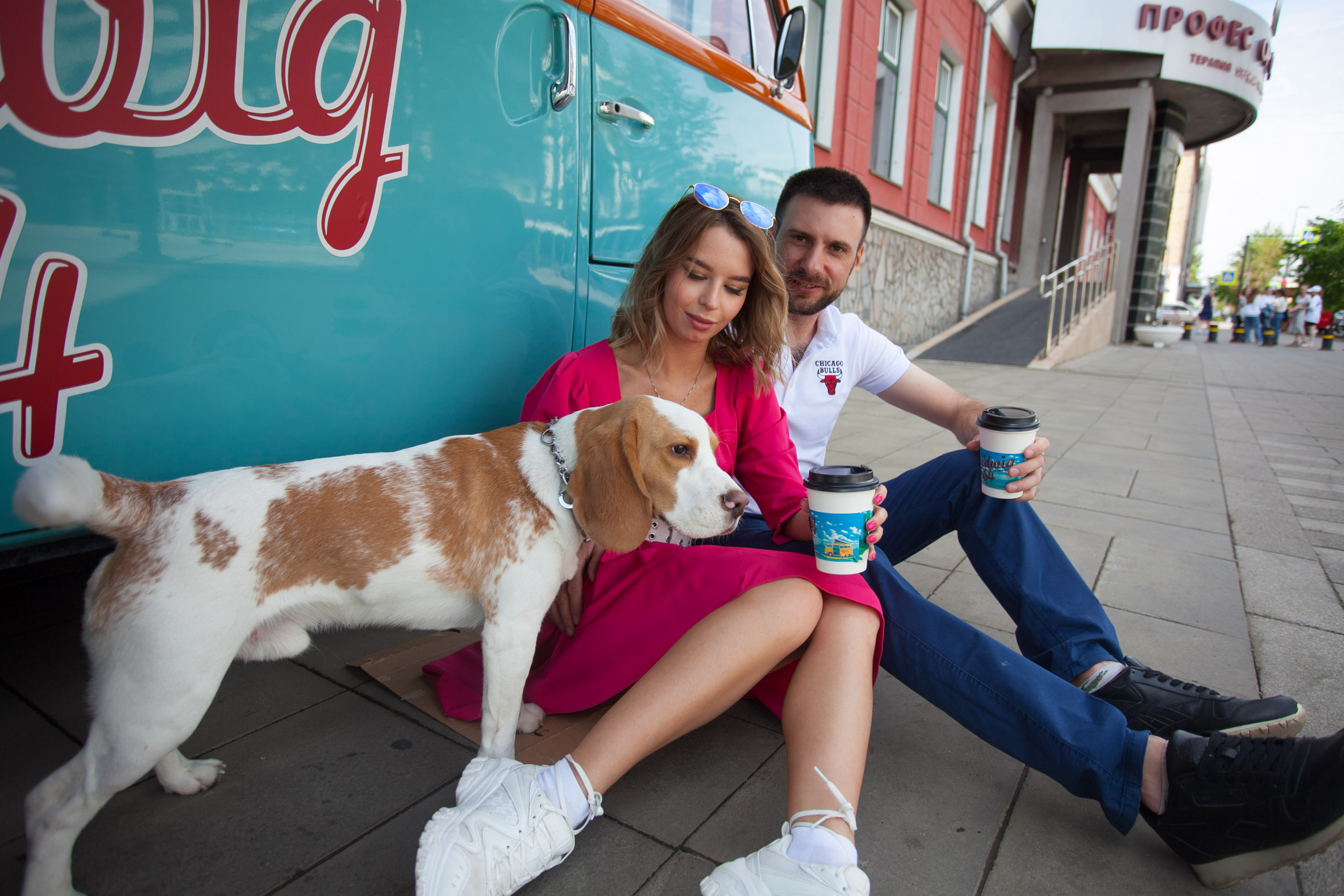 бигль красивая пара фотосессия