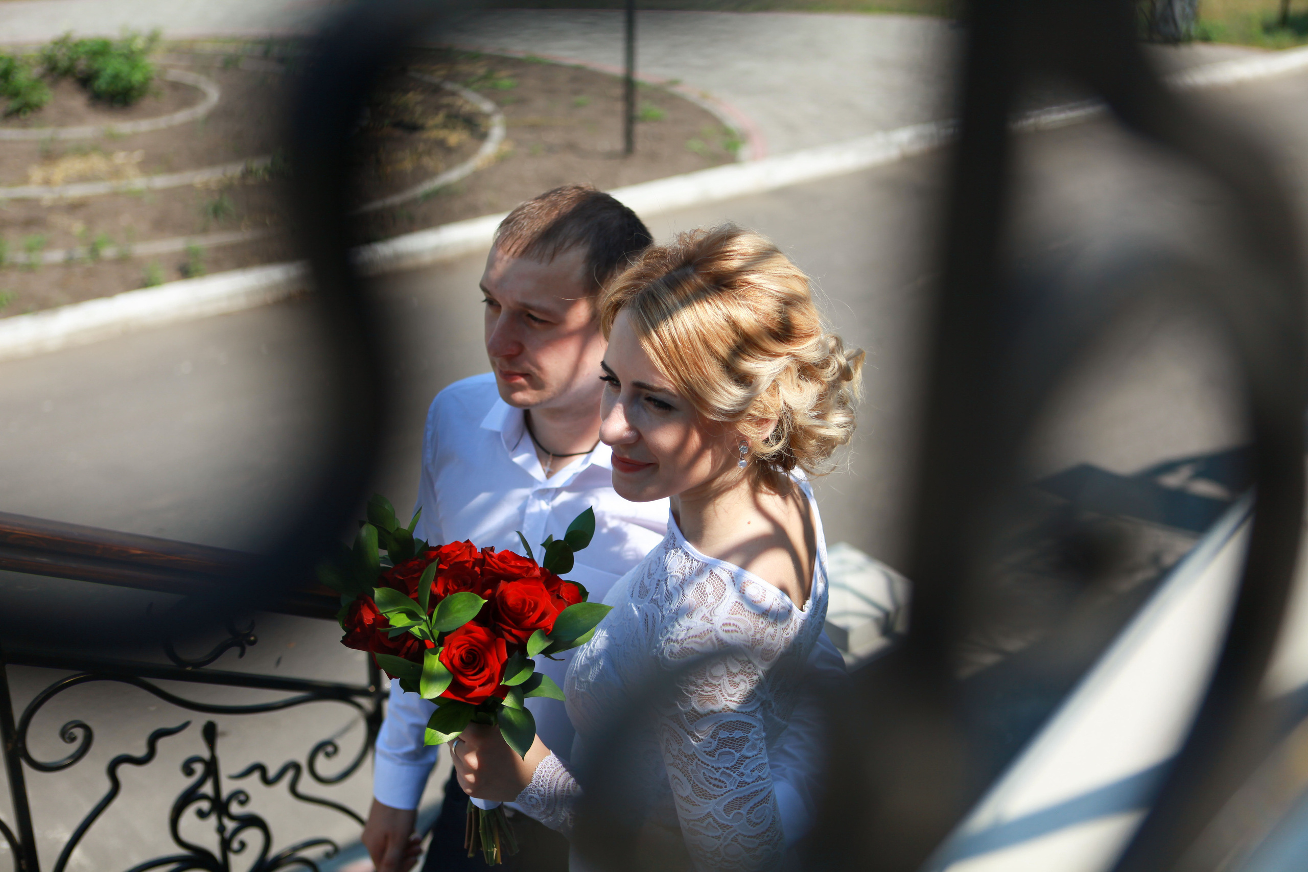 жених и невеста свадьба лето фотосессия 