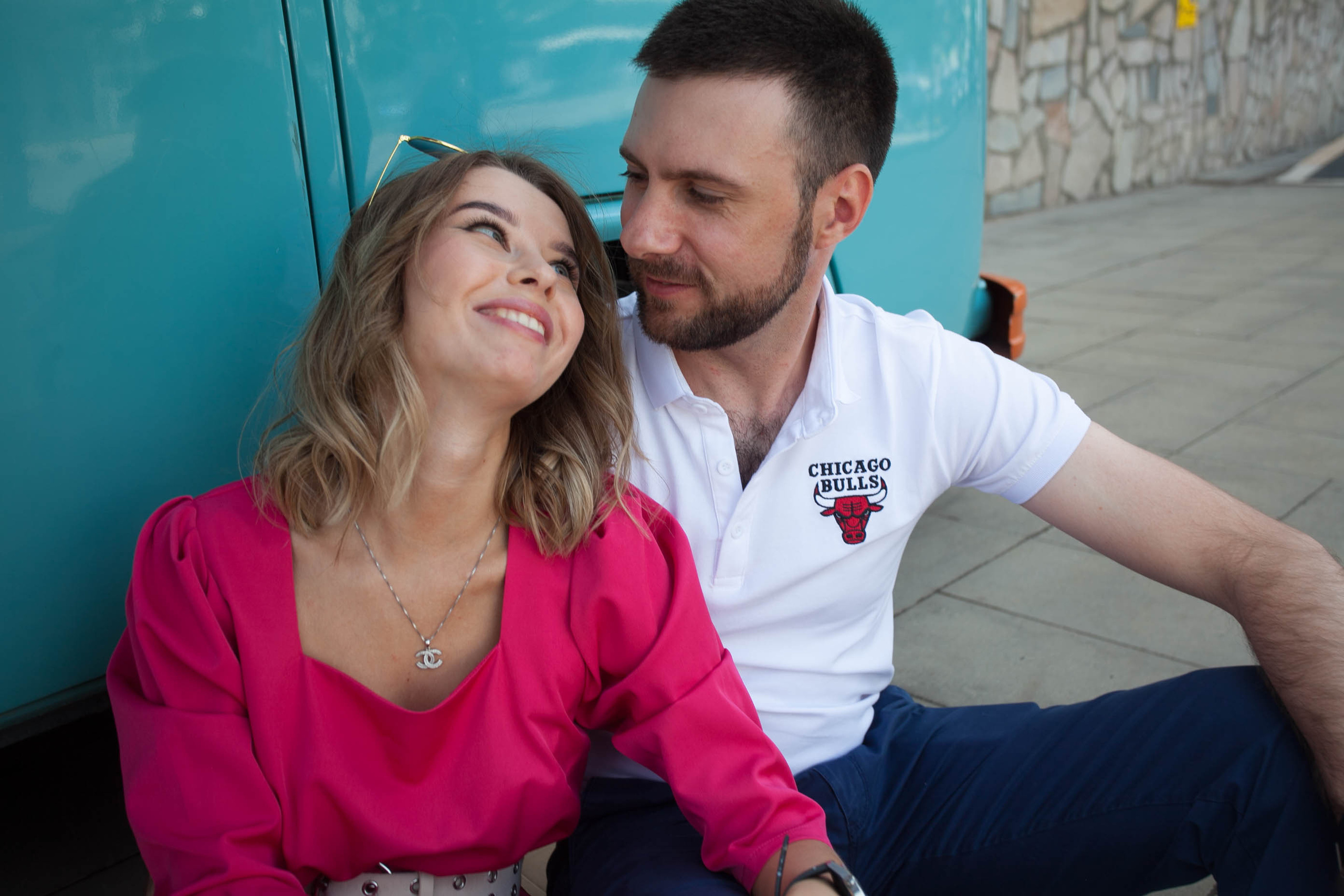  красивая пара фотосессия лето город