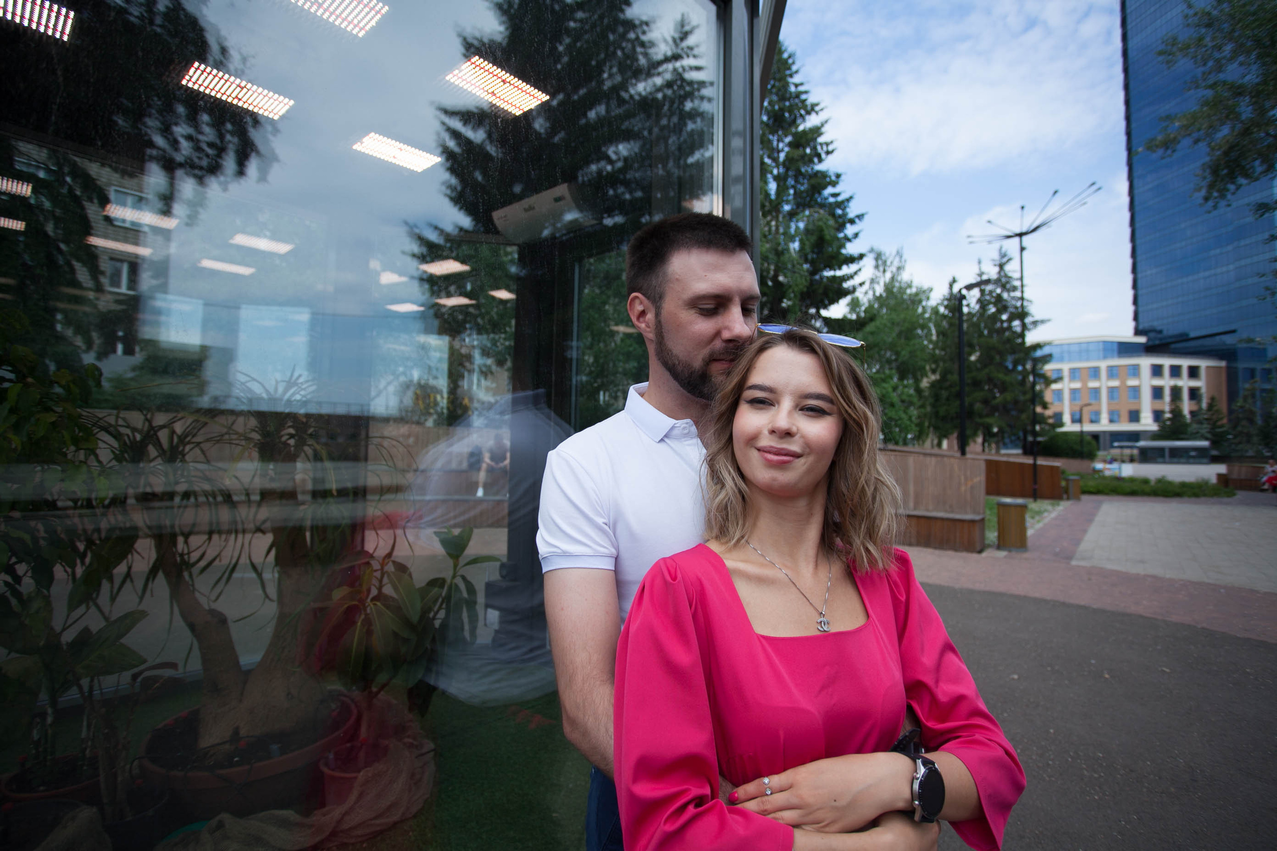 город витрина красивая пара фотосессия