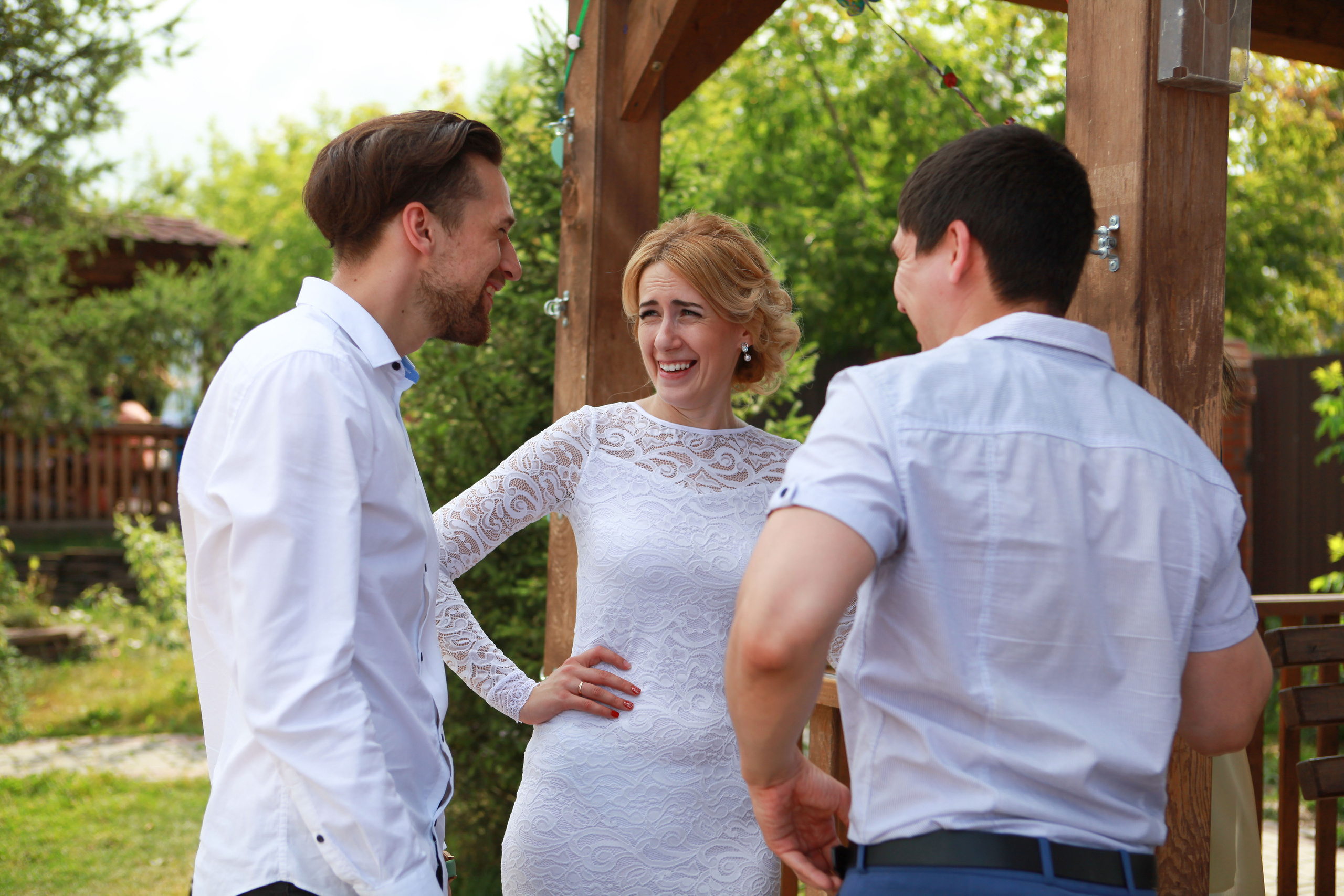 невеста свадьба лето банкет беседка