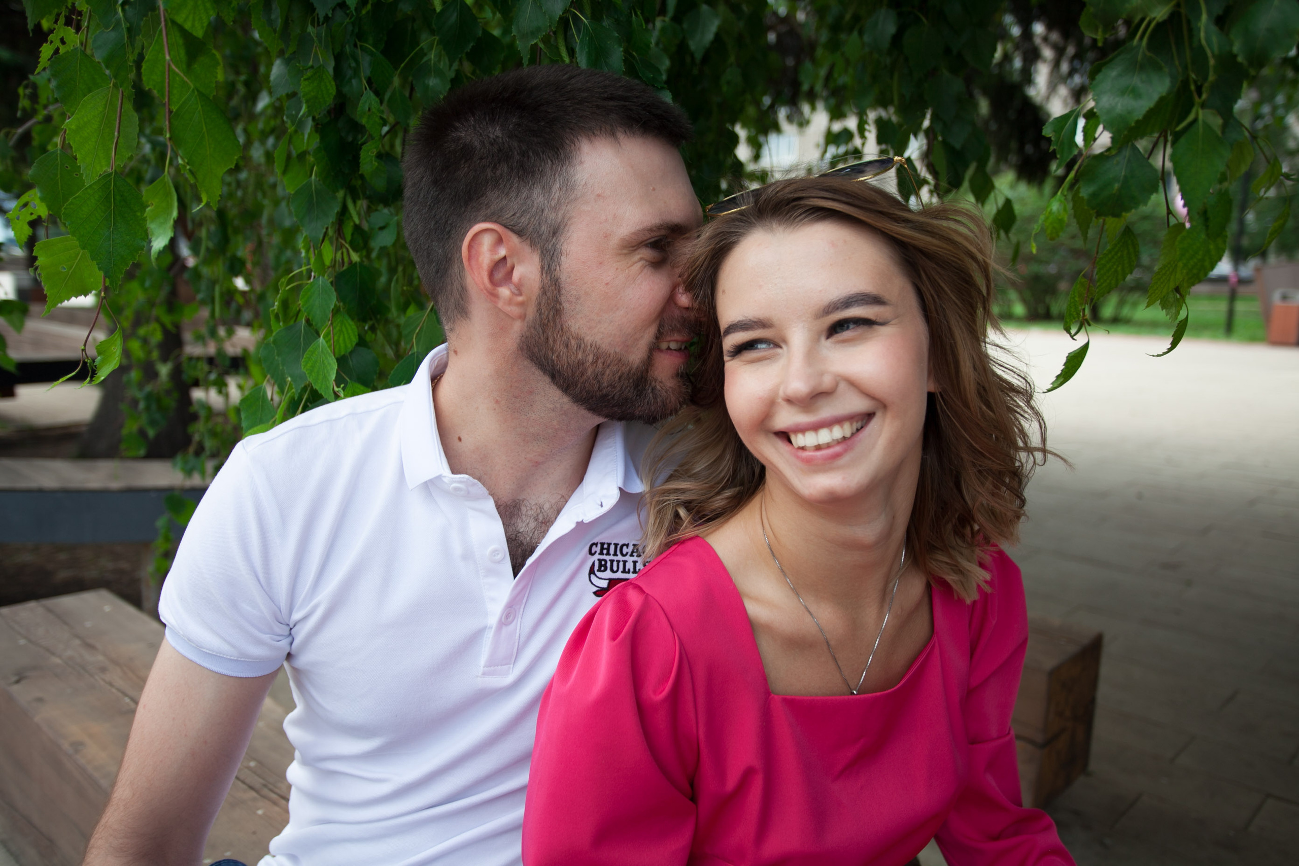  красивая пара фотосессия лето город