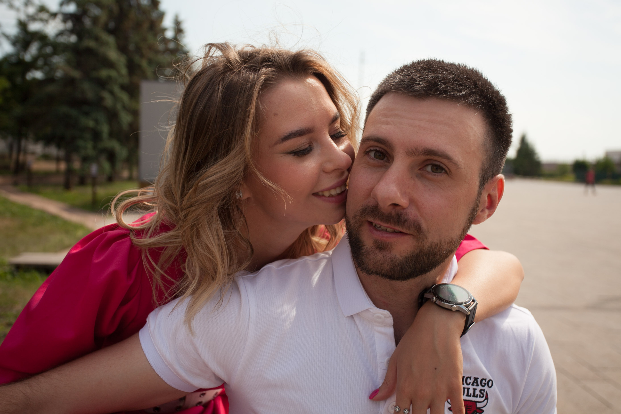  красивая пара фотосессия лето город