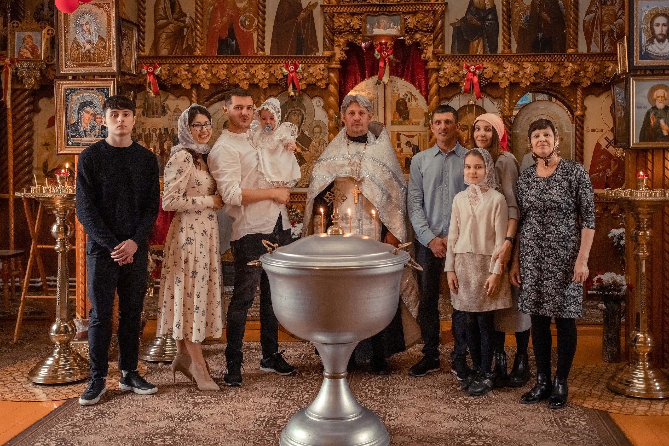 Крещение ребёнка в Сургуте. Семейный фотограф в Сургуте Инна Смолякова