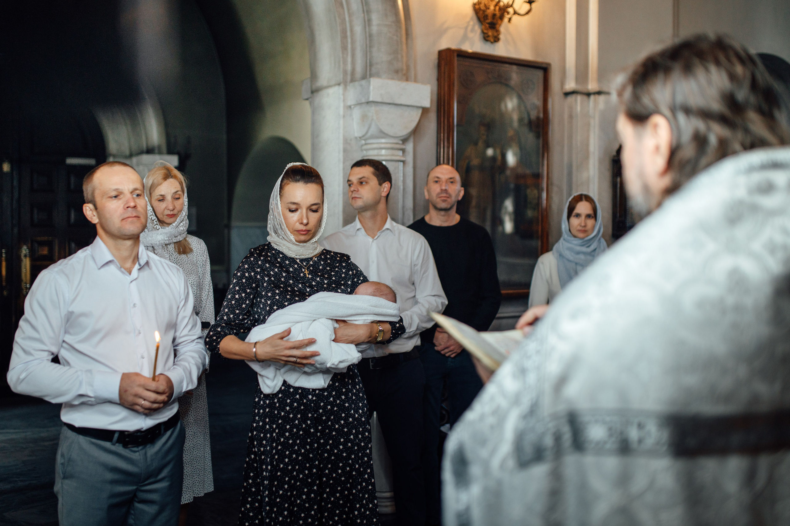 Крещение Тимура храм иконы Всех Скорбящих Радость, октябрь 2024