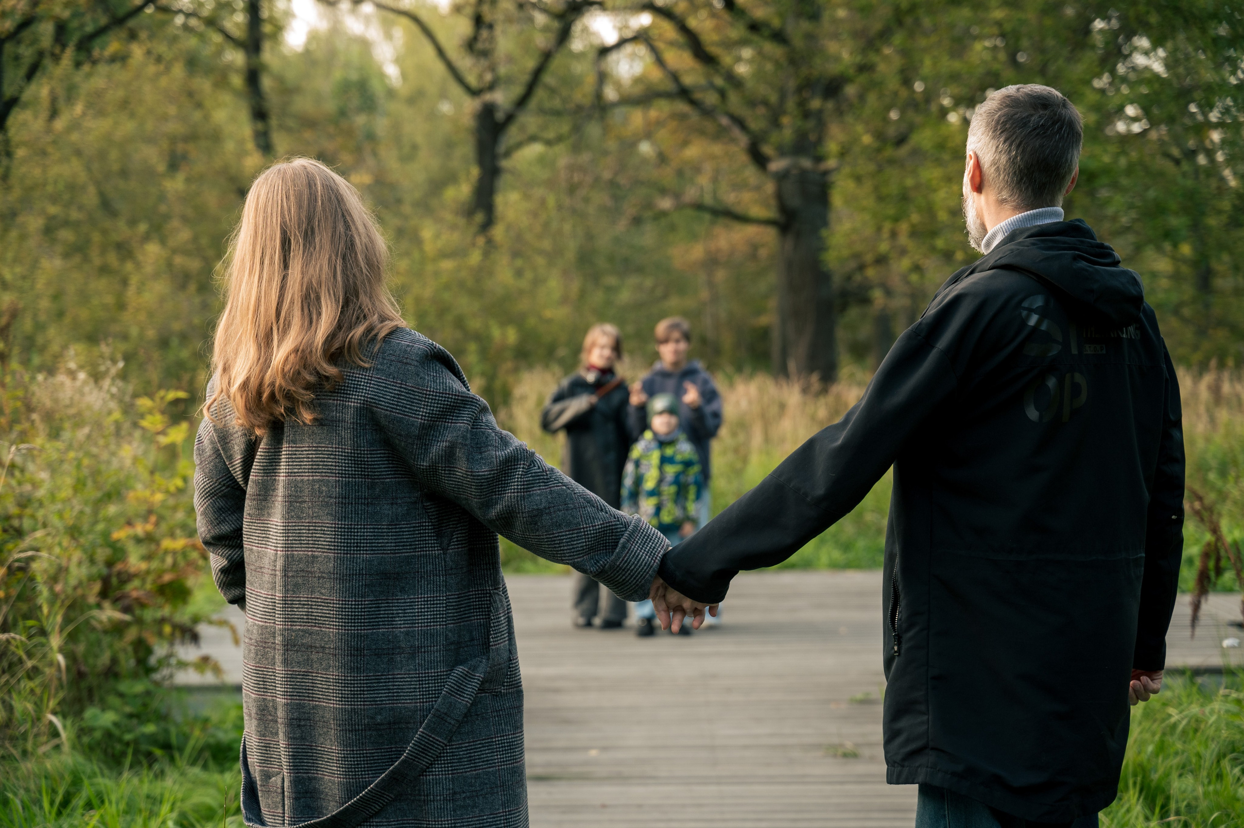 Семейная фотосессия в парке. Школьный фотограф в Москве