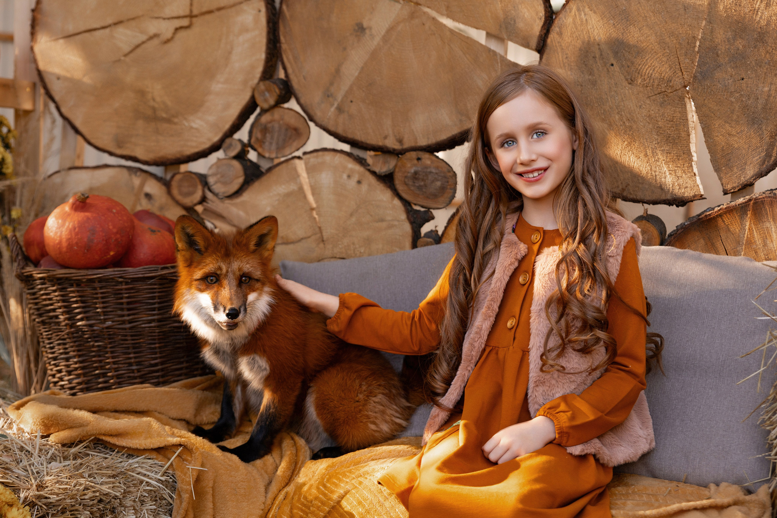 Детская фотосессия с животным. Трубинова Екатерина | Семейный фотограф | Москва