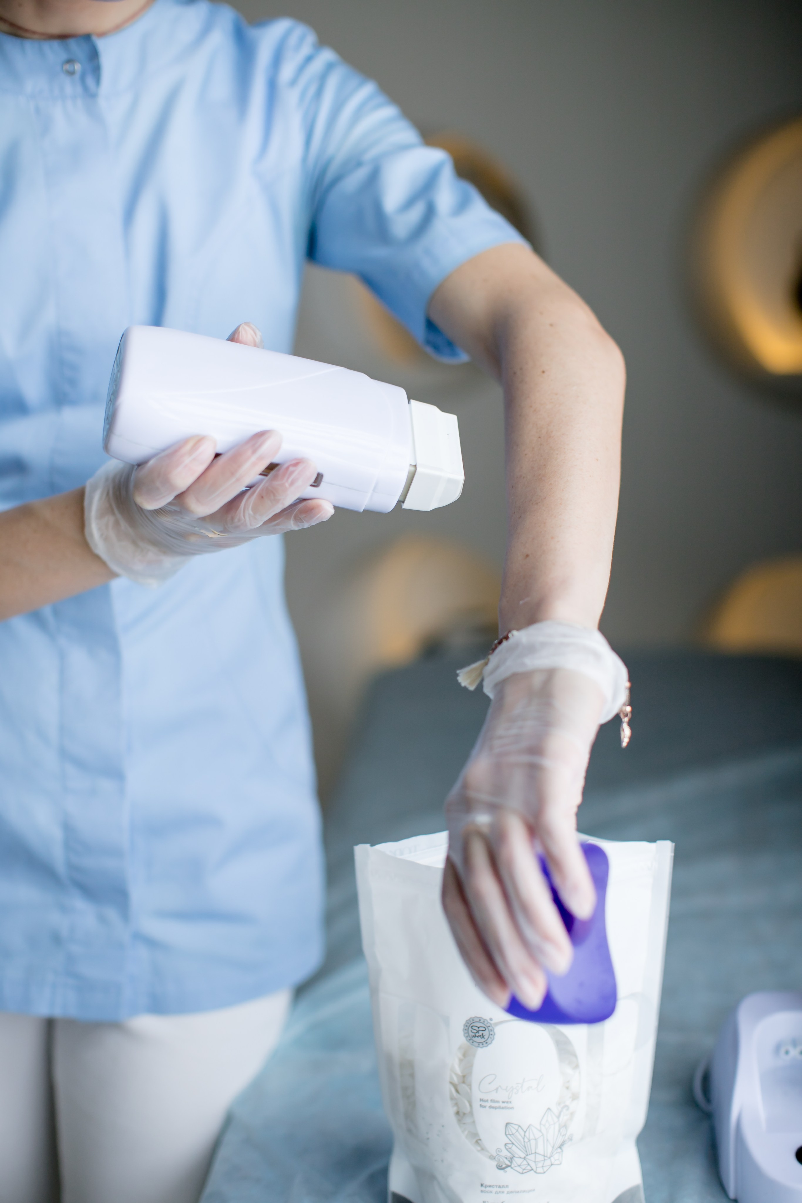 Depilation. Family and content photographer