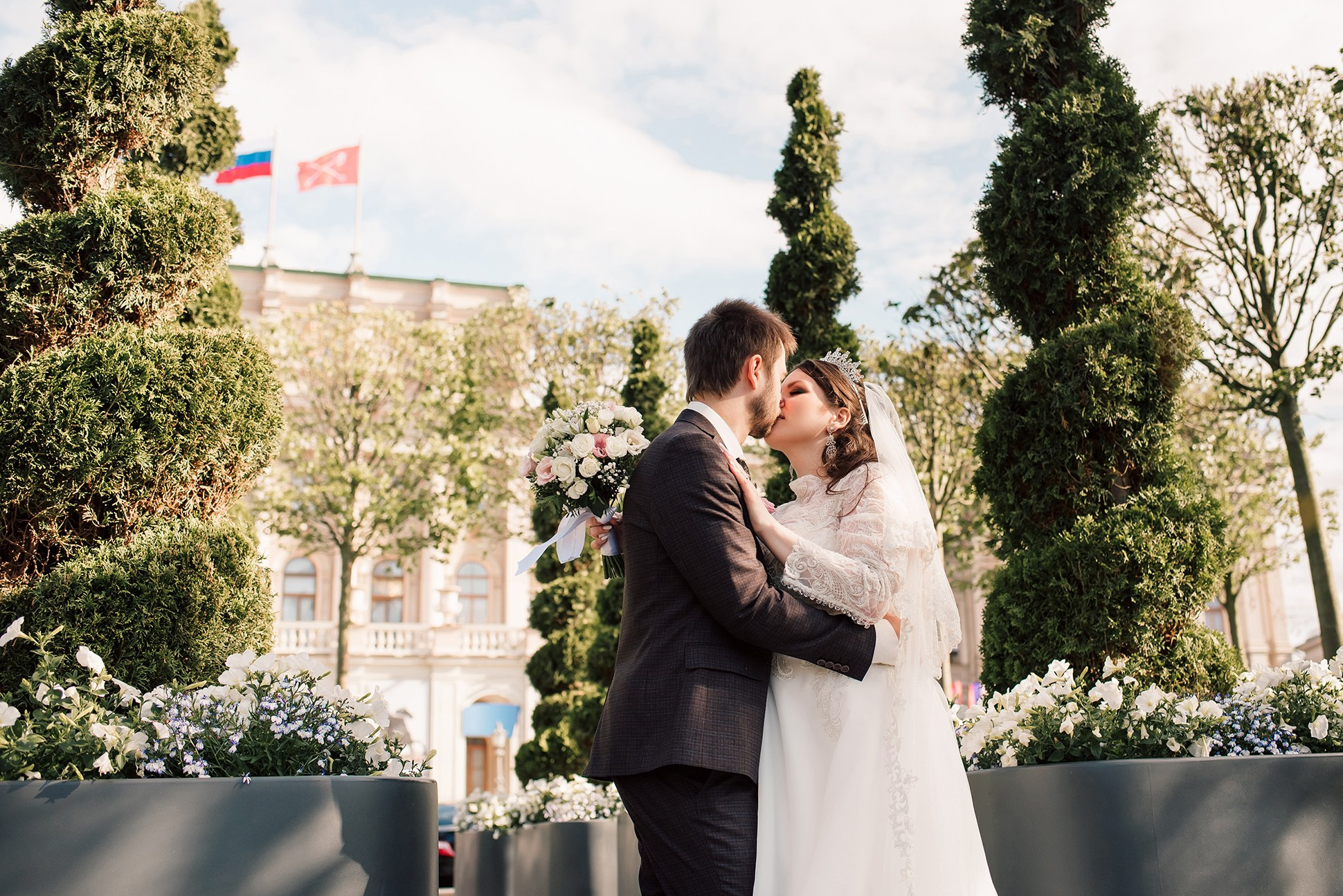 Алина и Илья. Свадебная классика. Семейный и Свадебный фотограф. Санкт-Петербург. Пушкин