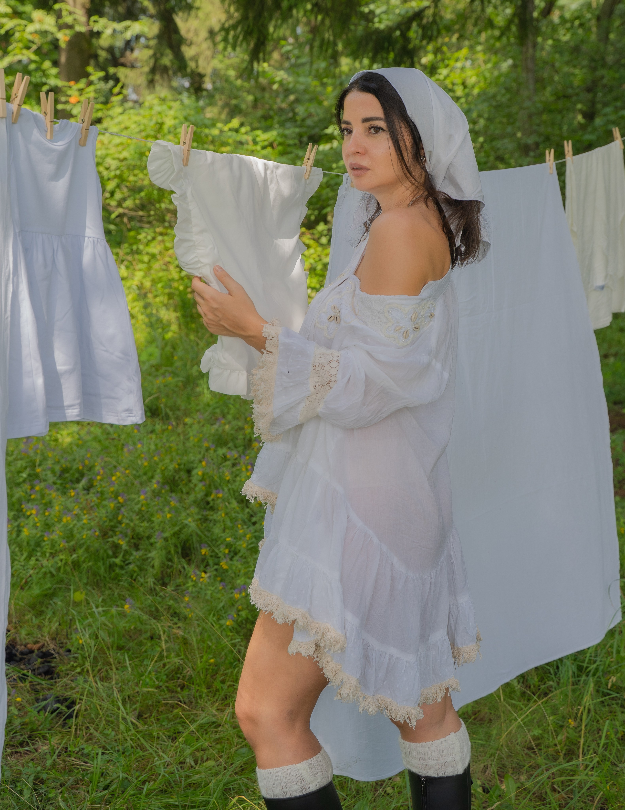 Фотосессия на природе «прачка»