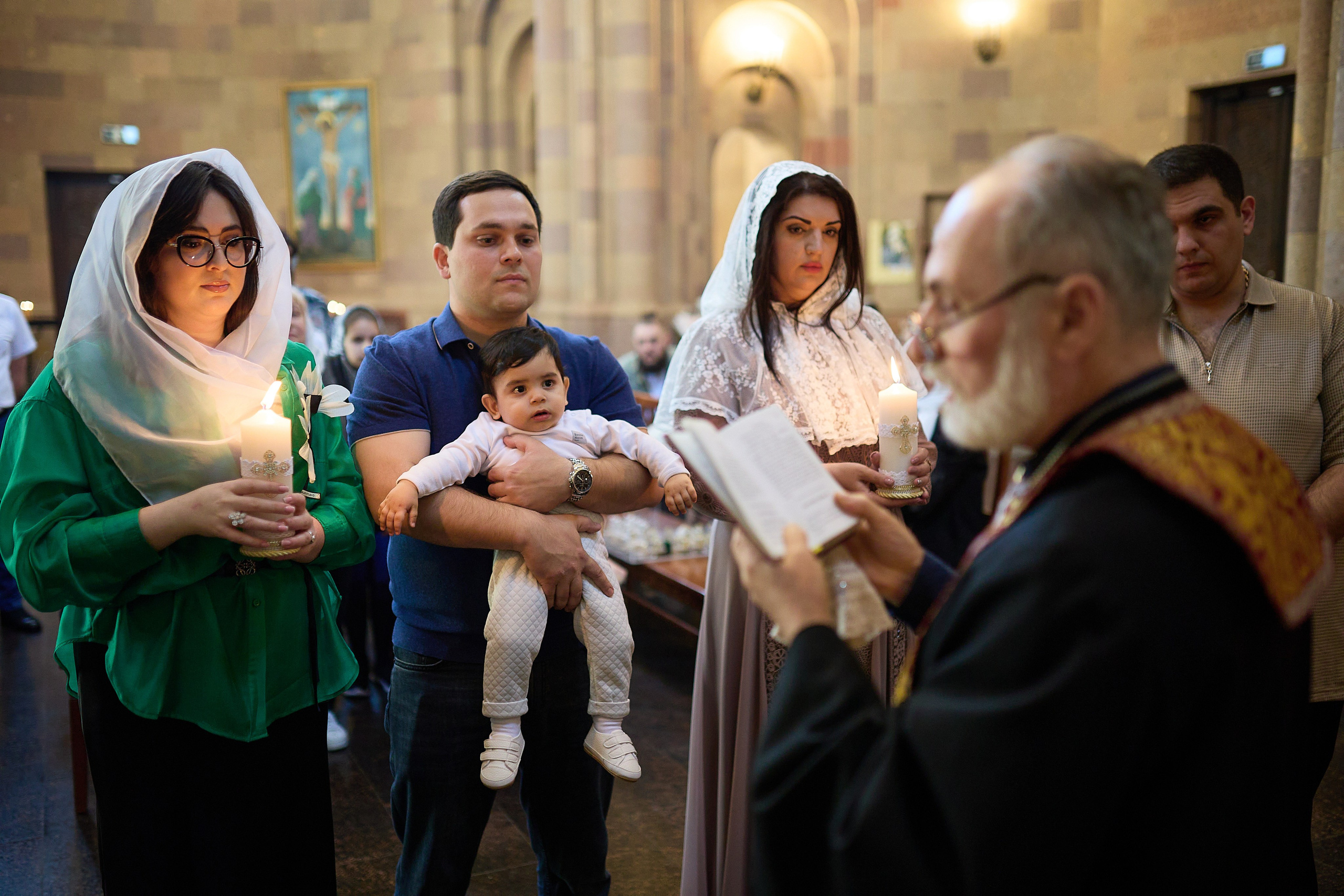 Съемка таинства крещения. Фотограф Эдуард Леньков. Ростов-на-Дону