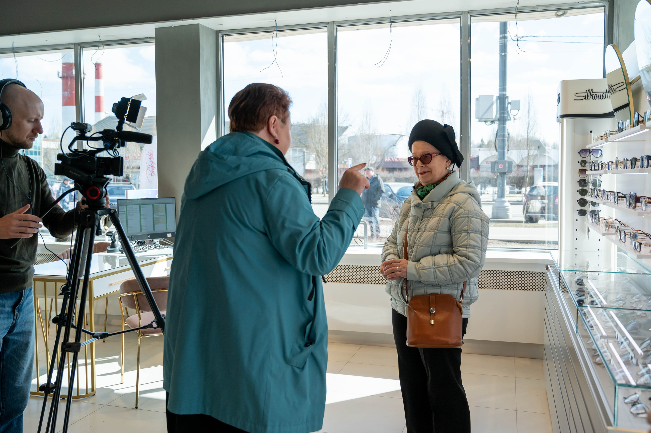 Съёмка открытия оптики