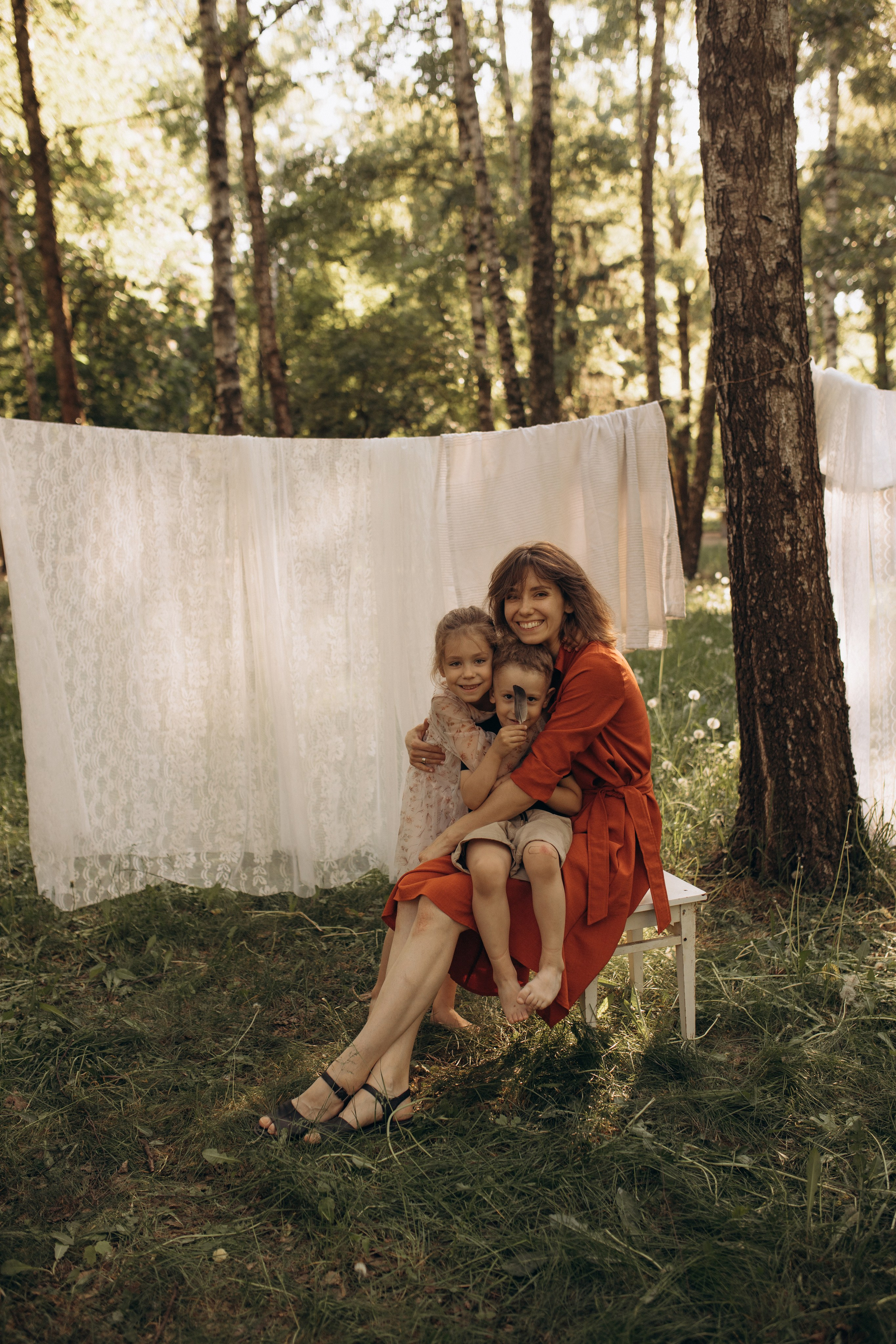 Ксюша, Даша, Миша. Фотограф Людмила Оюн