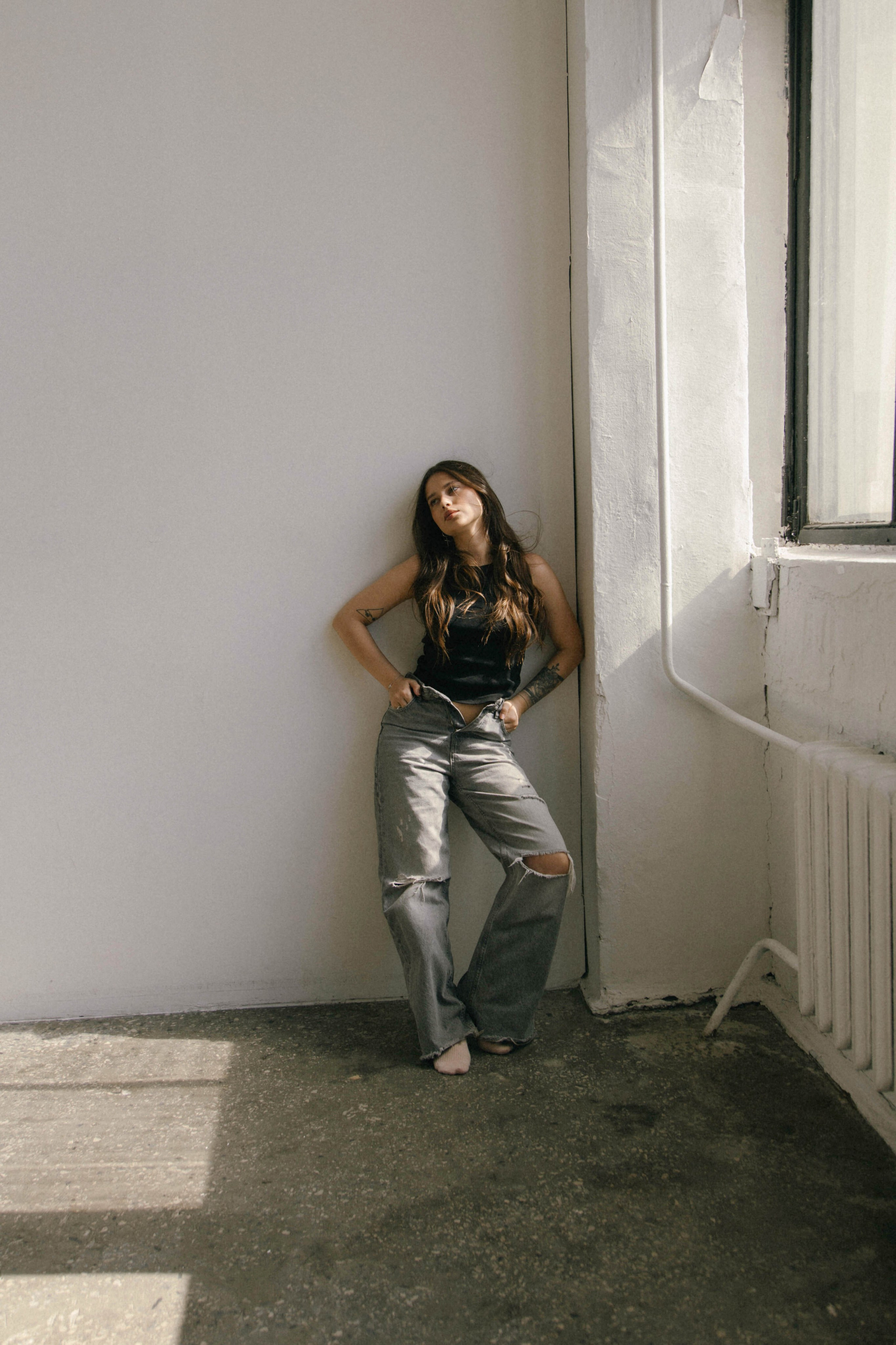 Ксюша. Минимализм, портреты в студии. Фотограф Ксения Третьякова, Санкт-Петербург