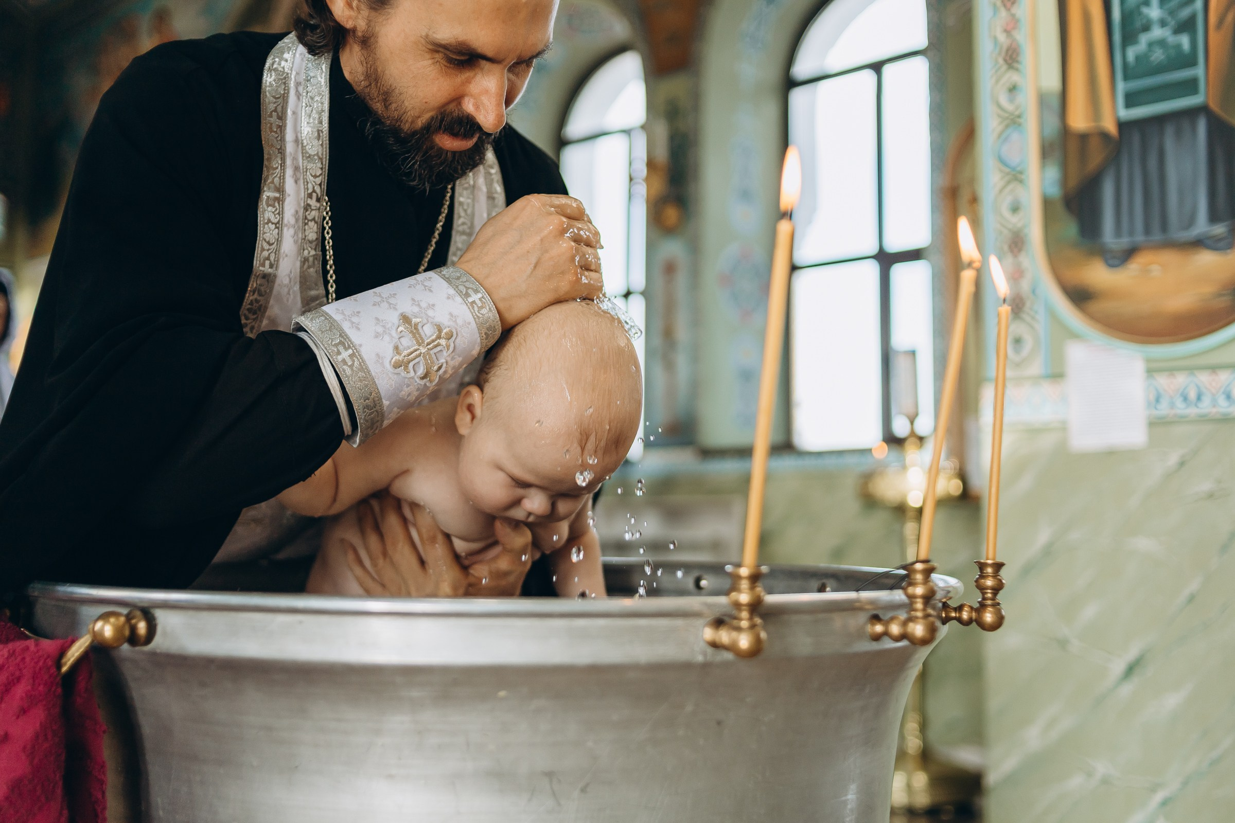 Крещение Матвея. Семейный фотограф в Волгодонске Краченцева Анна