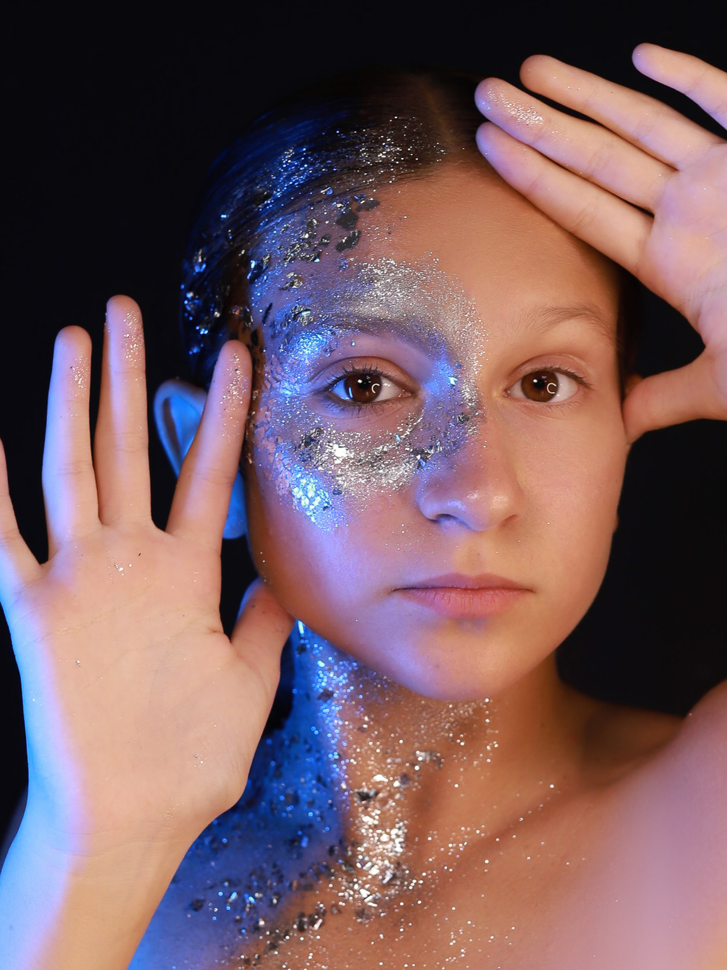 Портреты с глитер. Фотограф Юлия Мальцева