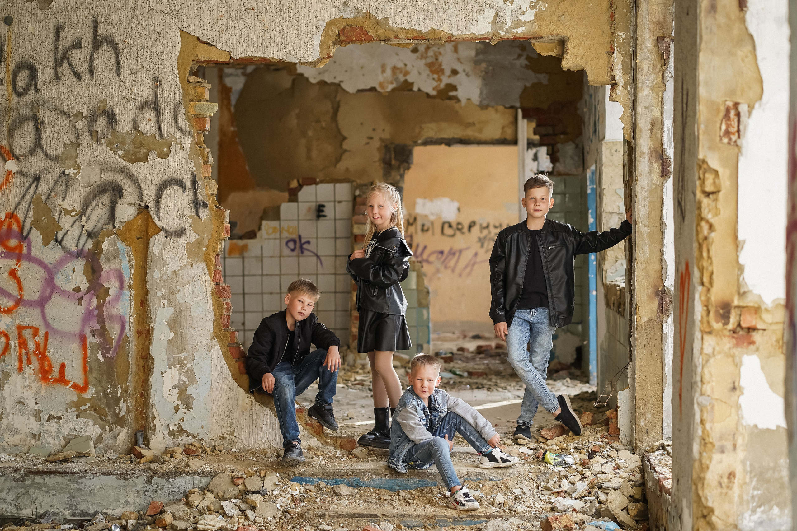 Фотосъемка детей на заброшке. Детский и семейный фотограф в Давлеканово Волкова Вероника