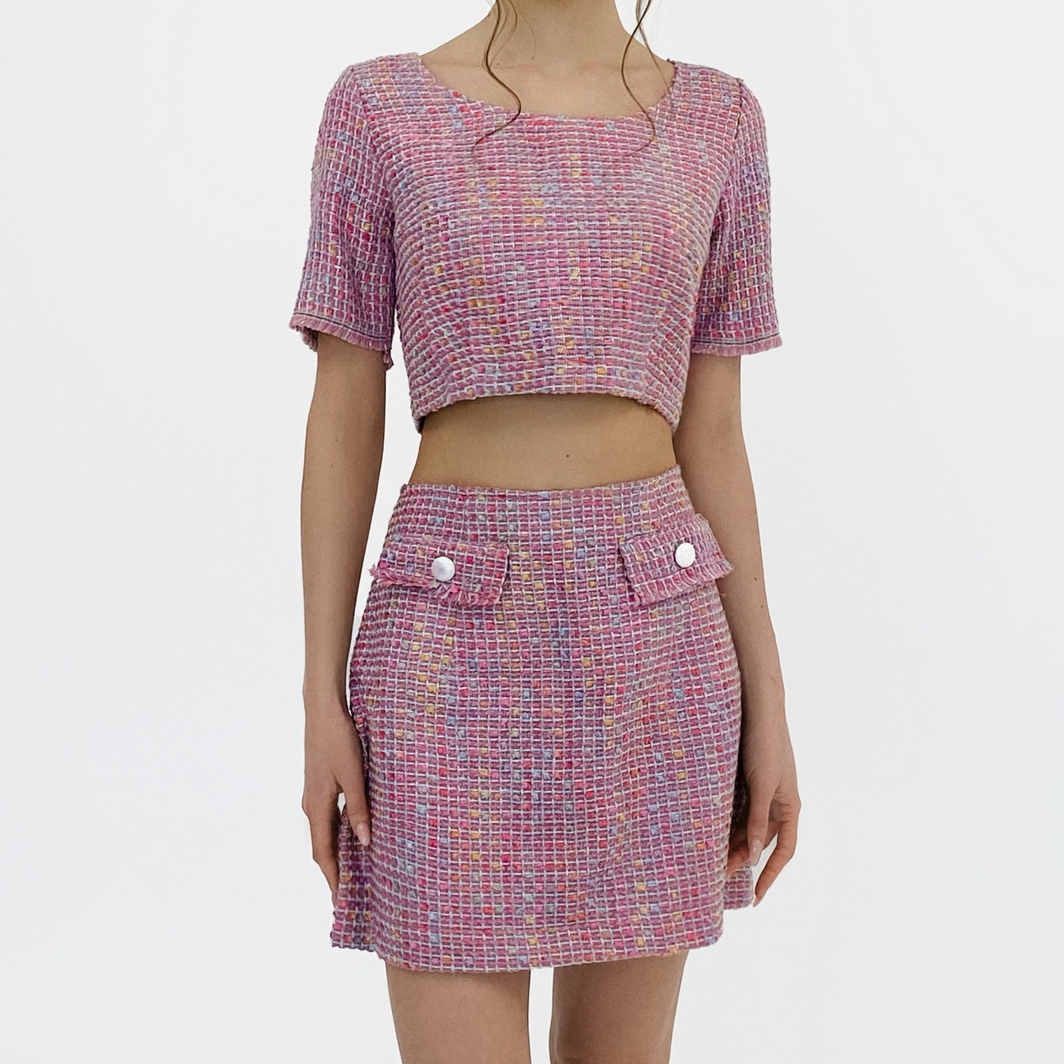 Укороченный твидовый костюм 500 руб/час Размер S,M | Залоговая стоимость - 1500 руб + 1500 руб 