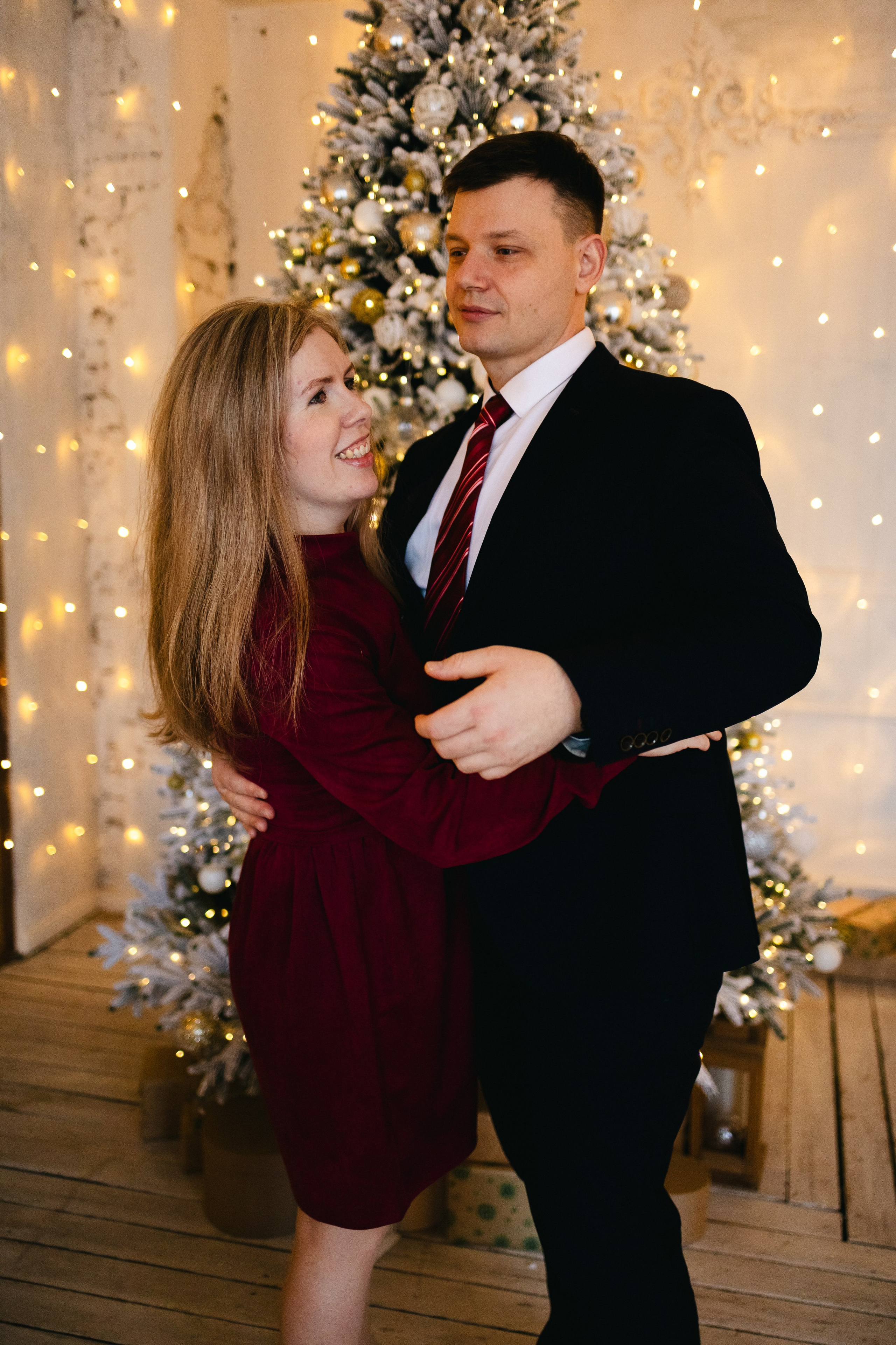 Новогодняя семейная с малышом. Семейный фотограф г. Тюмень