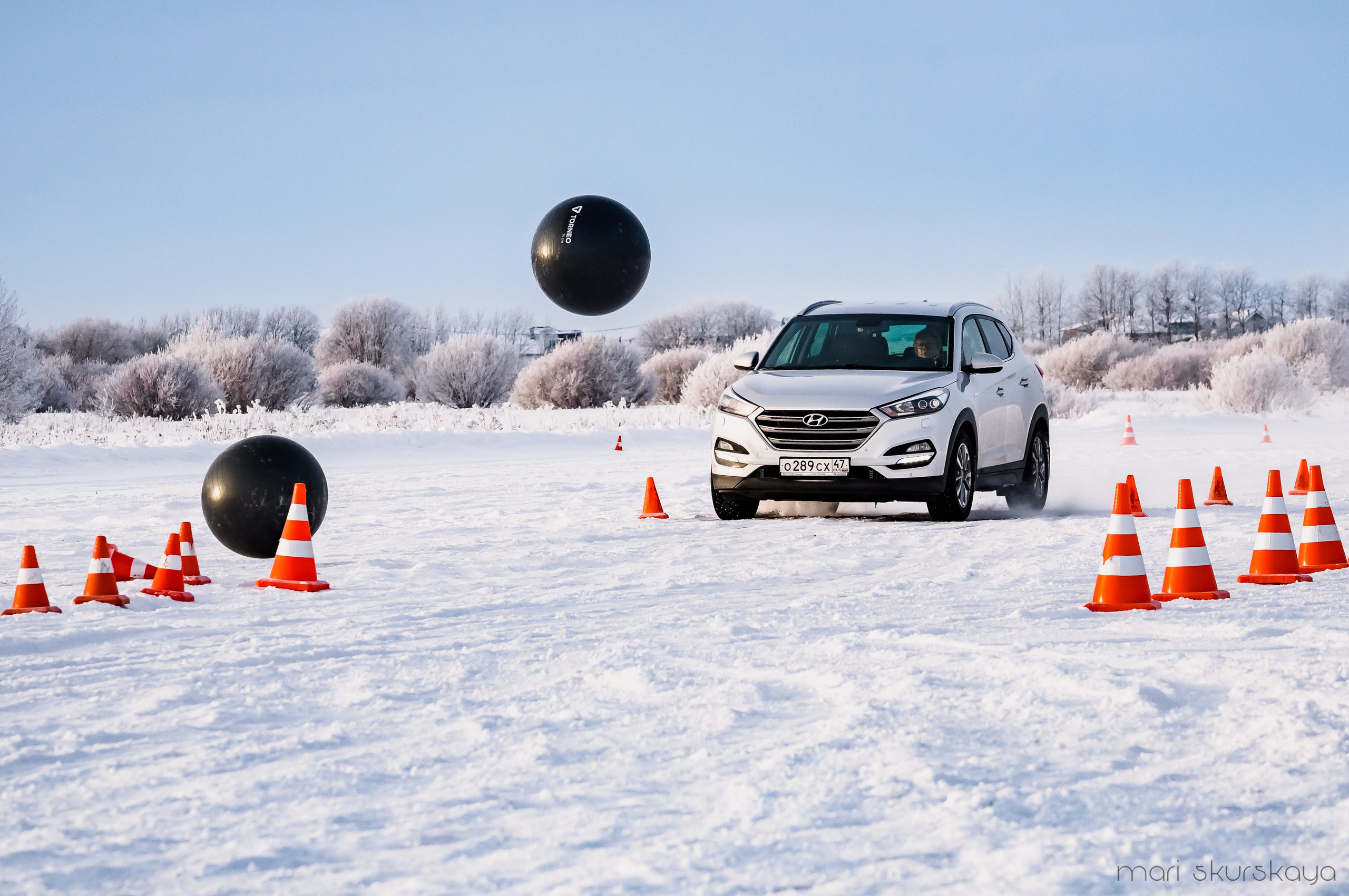 Контраварийная практика вождения автомобиля. Мотофотограф в Санкт-Петербурге Мария Скурская