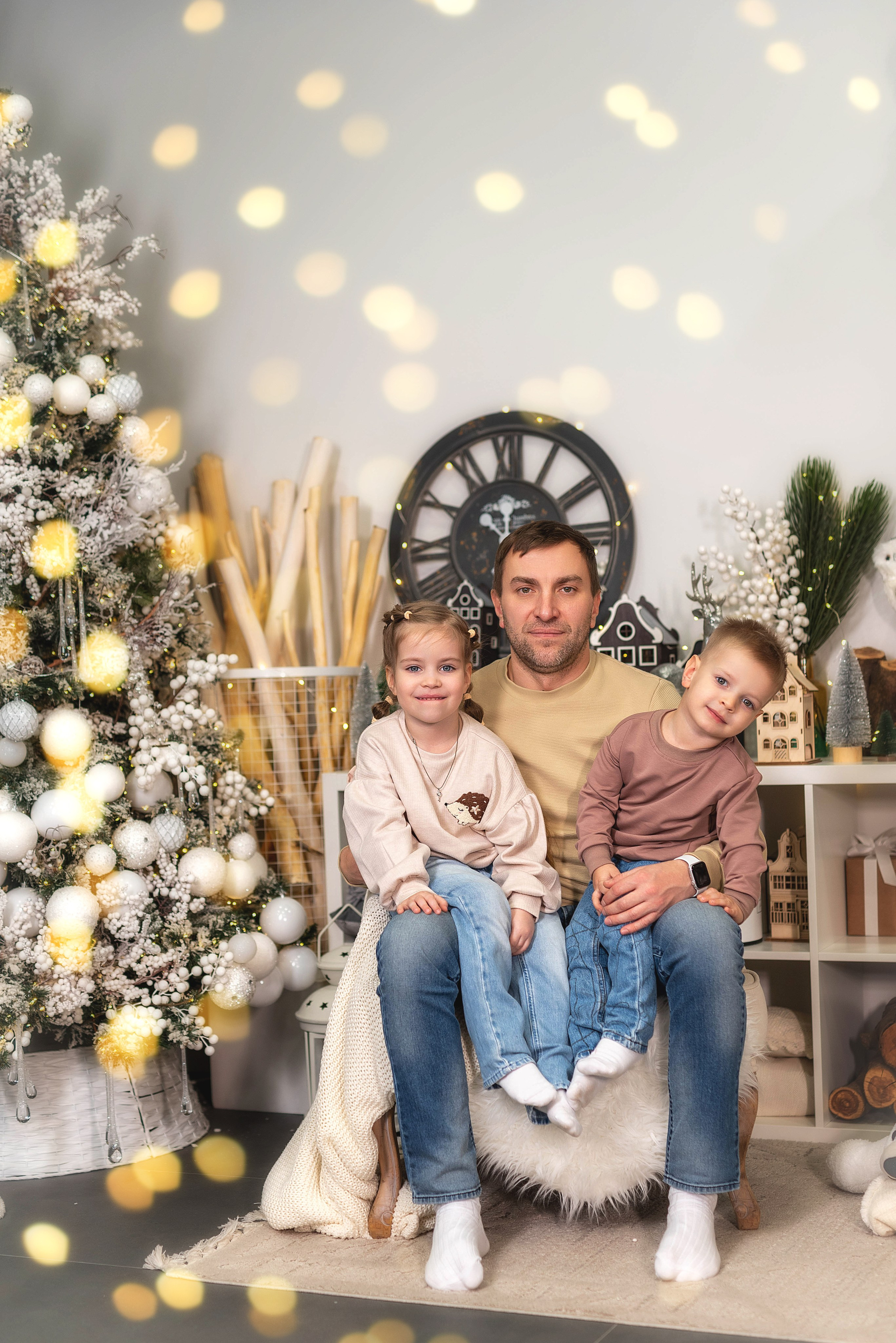 Новогодняя семейная фотосессия. Семейный, детский фотограф в Воронеже Анна Никитина