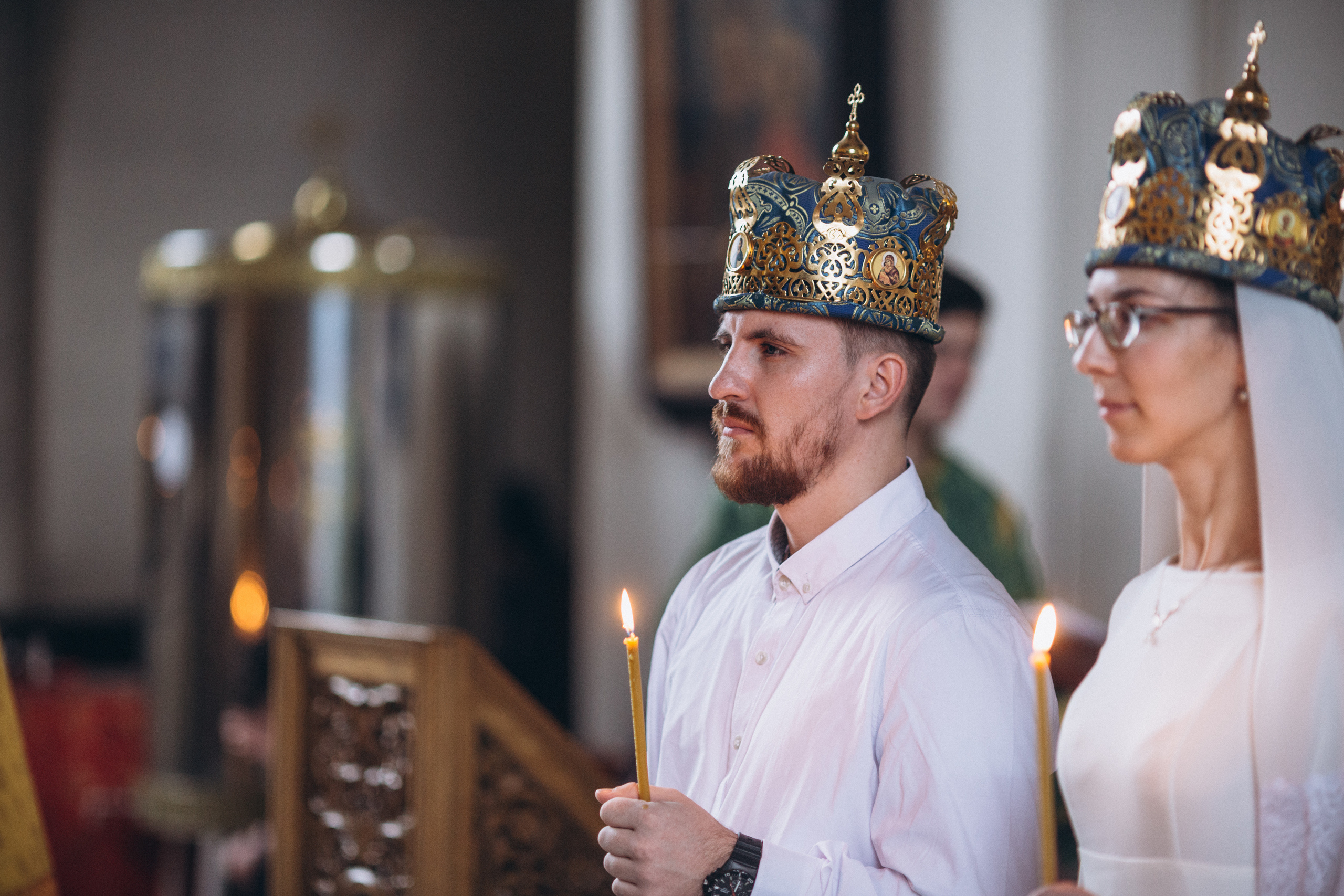 Венчание в Церкви Иконы Божией Матери Казанская на Валаамском подворье. Свадебный и семейный фотограф в Санкт-Петербурге Яцына Юрий. Видеоопер