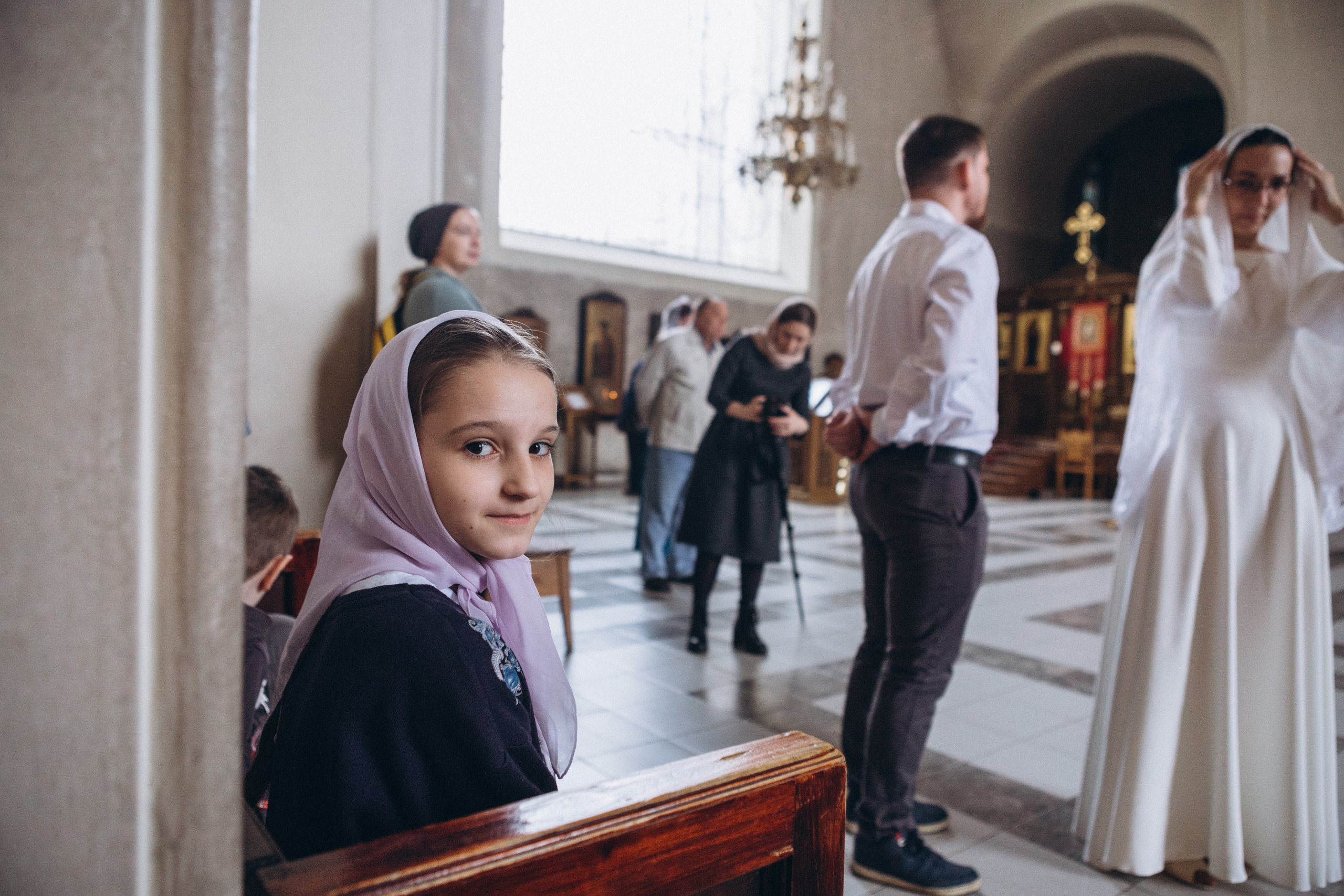 Венчание в Церкви Иконы Божией Матери Казанская на Валаамском подворье. Свадебный и семейный фотограф в Санкт-Петербурге Яцына Юрий. Видеоопер