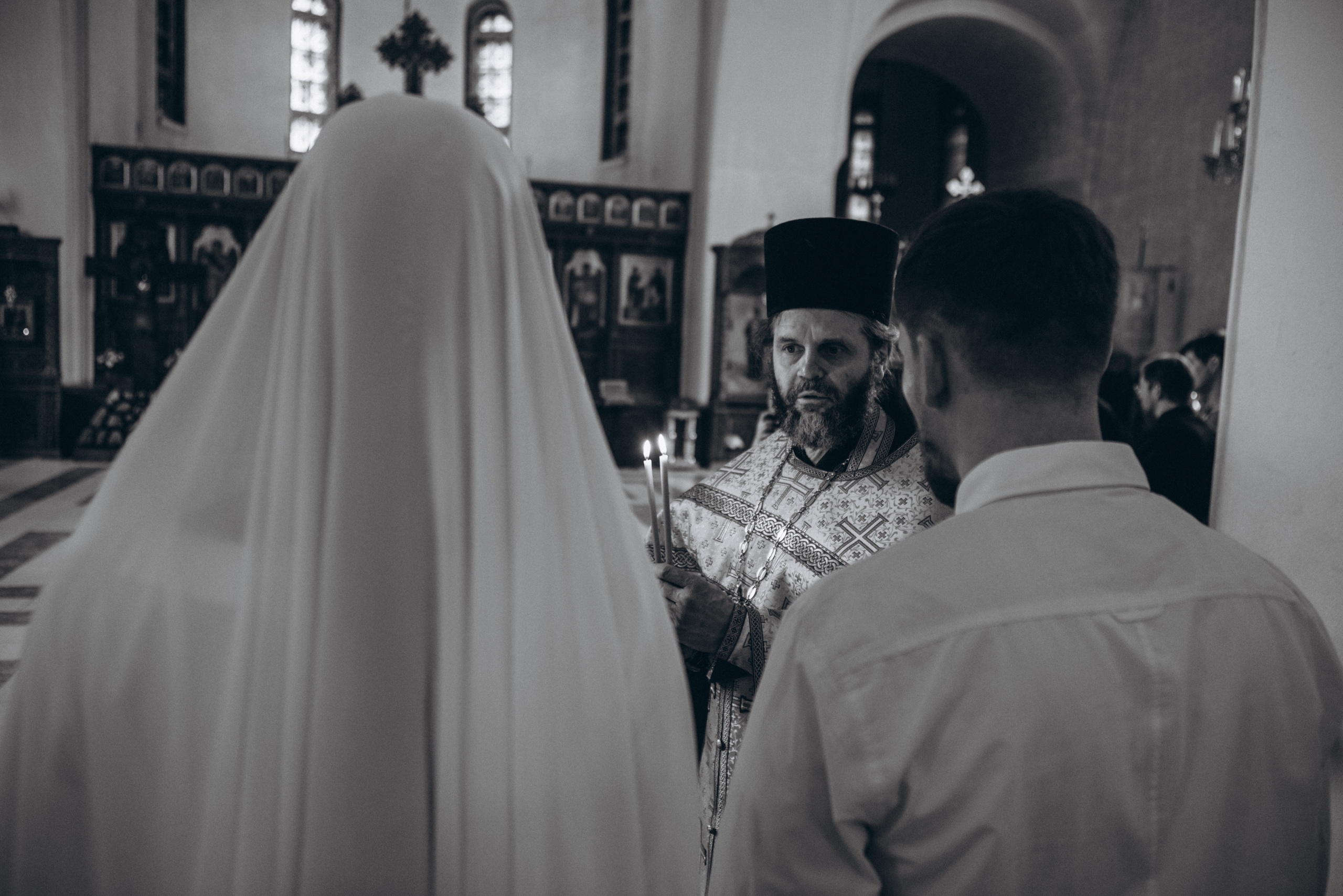 Венчание в Церкви Иконы Божией Матери Казанская на Валаамском подворье. Свадебный и семейный фотограф в Санкт-Петербурге Яцына Юрий. Видеоопер