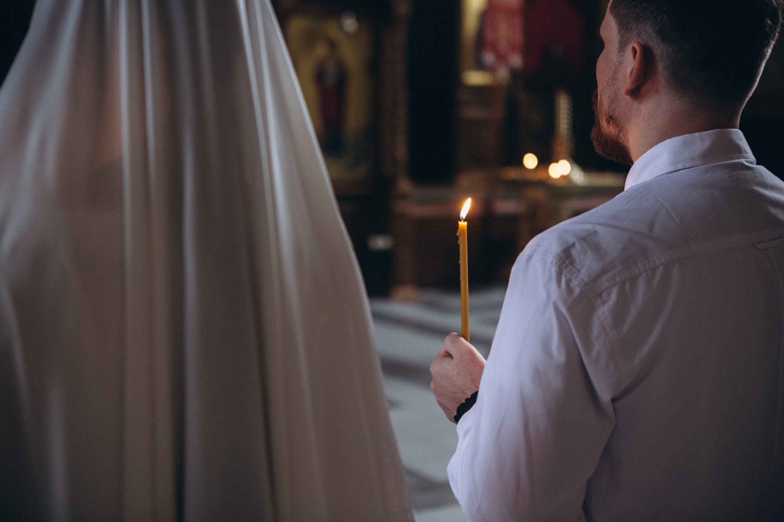 Венчание в Церкви Иконы Божией Матери Казанская на Валаамском подворье. Свадебный и семейный фотограф в Санкт-Петербурге Яцына Юрий. Видеоопер