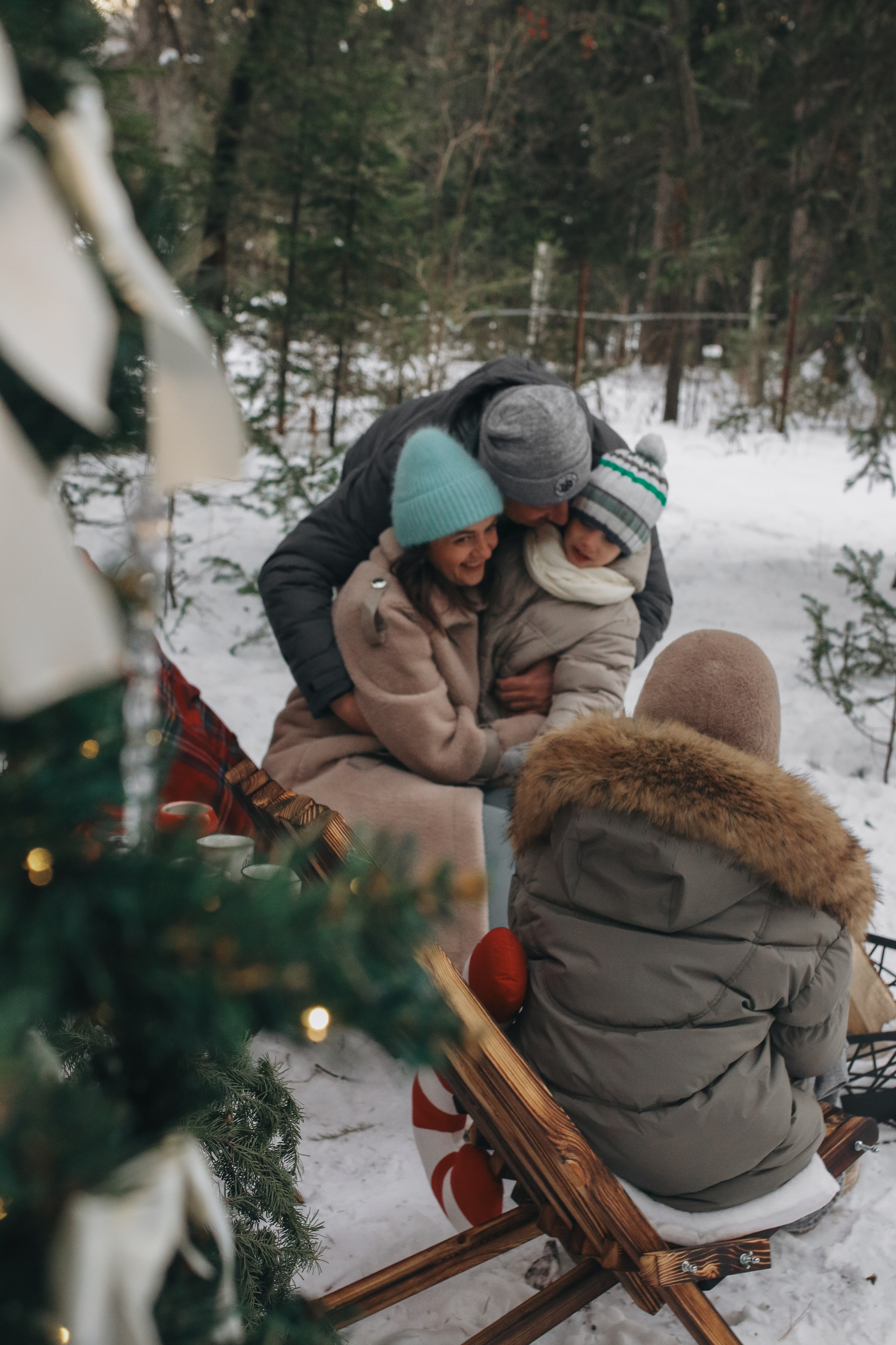 Лес зима. Семейный фотограф в Кемерово Мария Дорожко