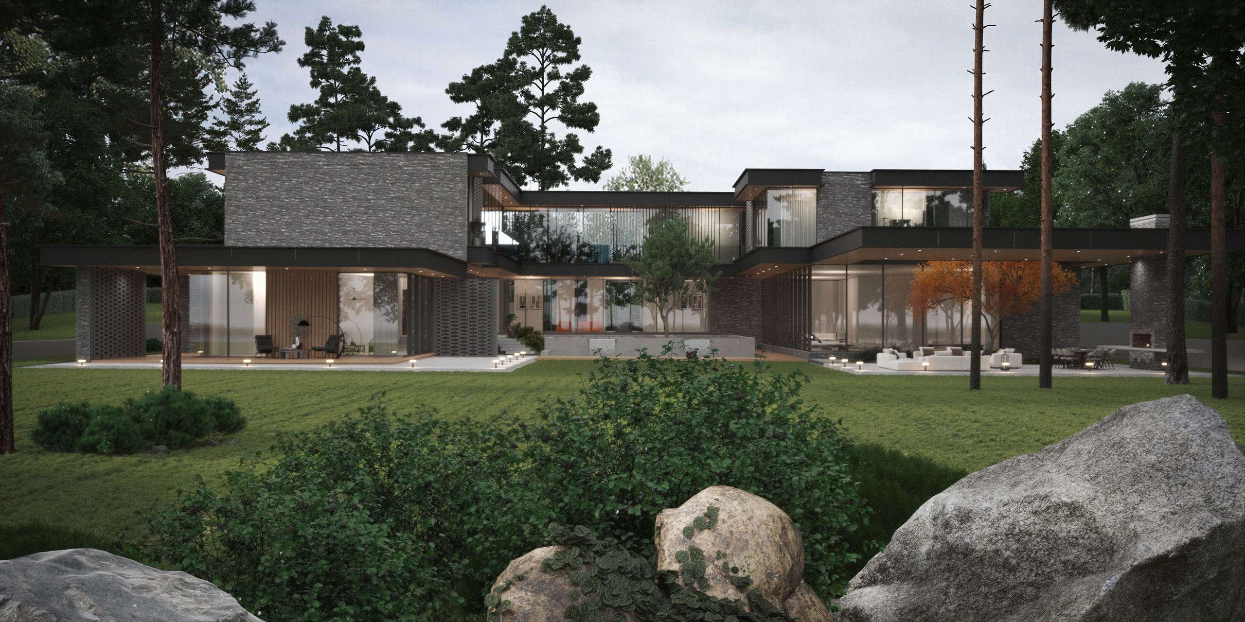 Визуализация частного дома. Юлия Григорьева — 3D визуализатор