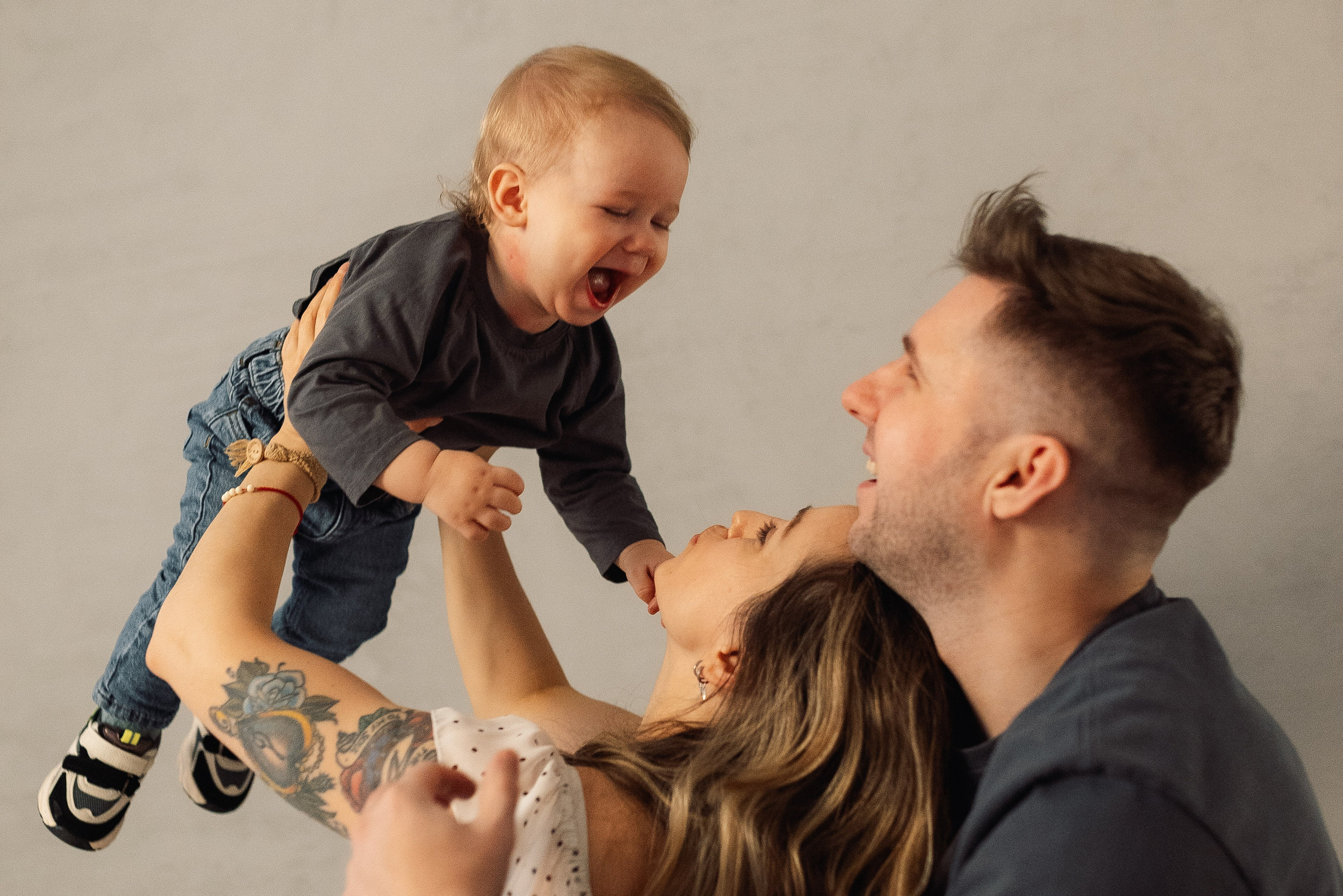 Годовасие с мамой и папой. Семейный и детский фотограф в Щелково Алена Дробот