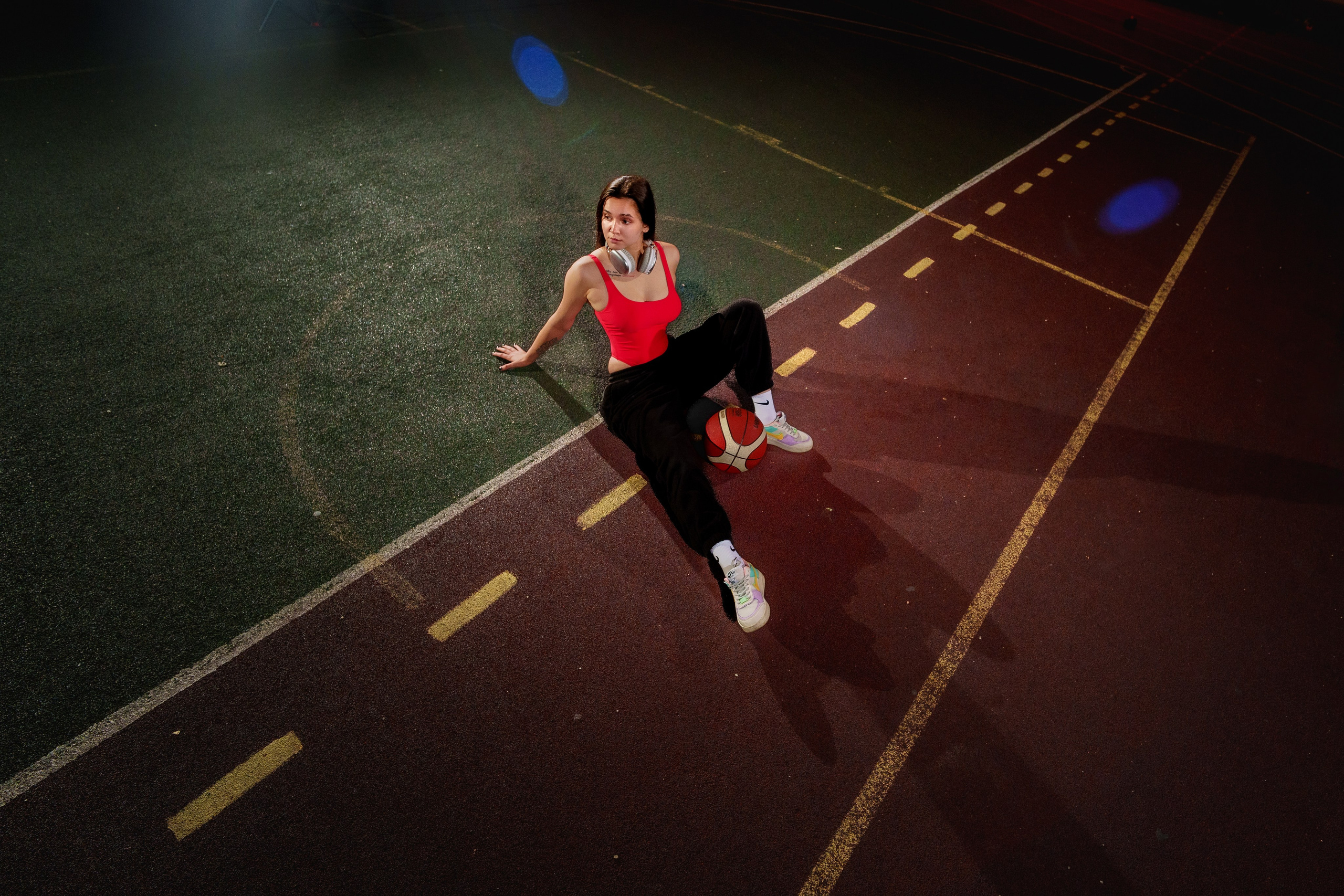 Ночной баскетбол с Вазирой 🏀. Фотограф Андрей Чеботок (Белгород, Курск, Воронеж, Старый Оскол)