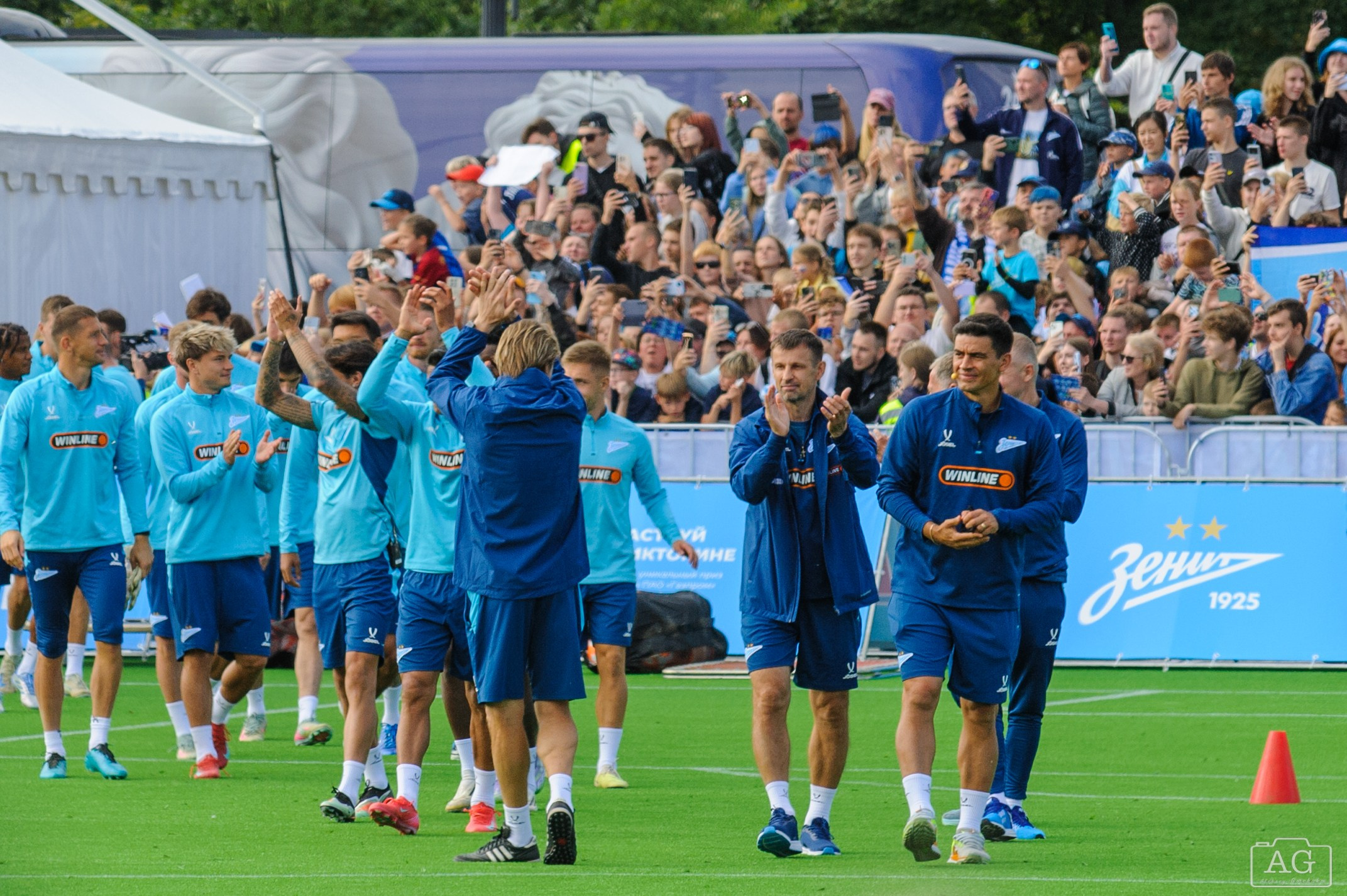 Открытая тренировка ФК «Зенит». Алексей Горчаков. Фотограф на ваш праздник