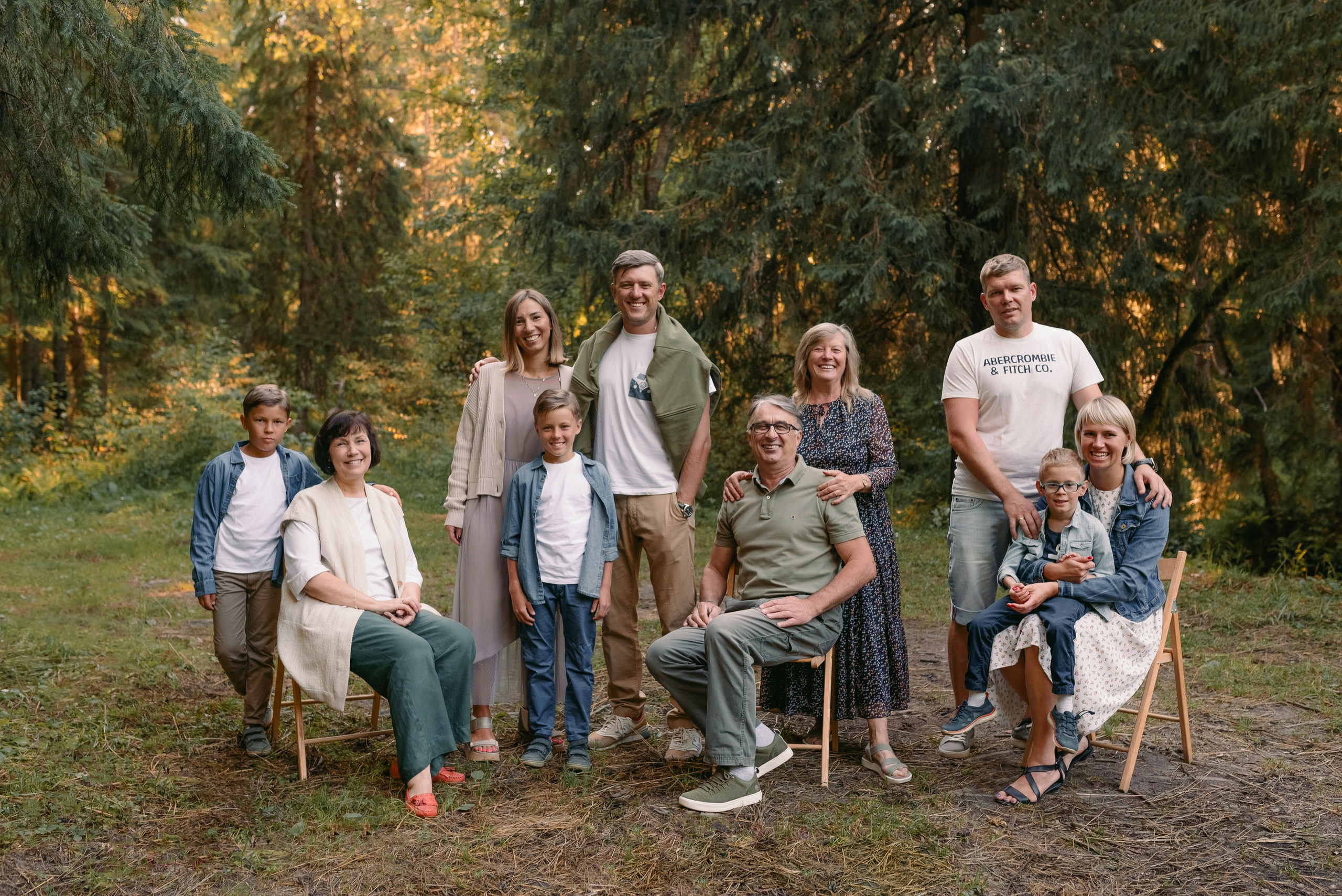 Семейная фотосессия на природе. Фотограф Юлия Кондратьева