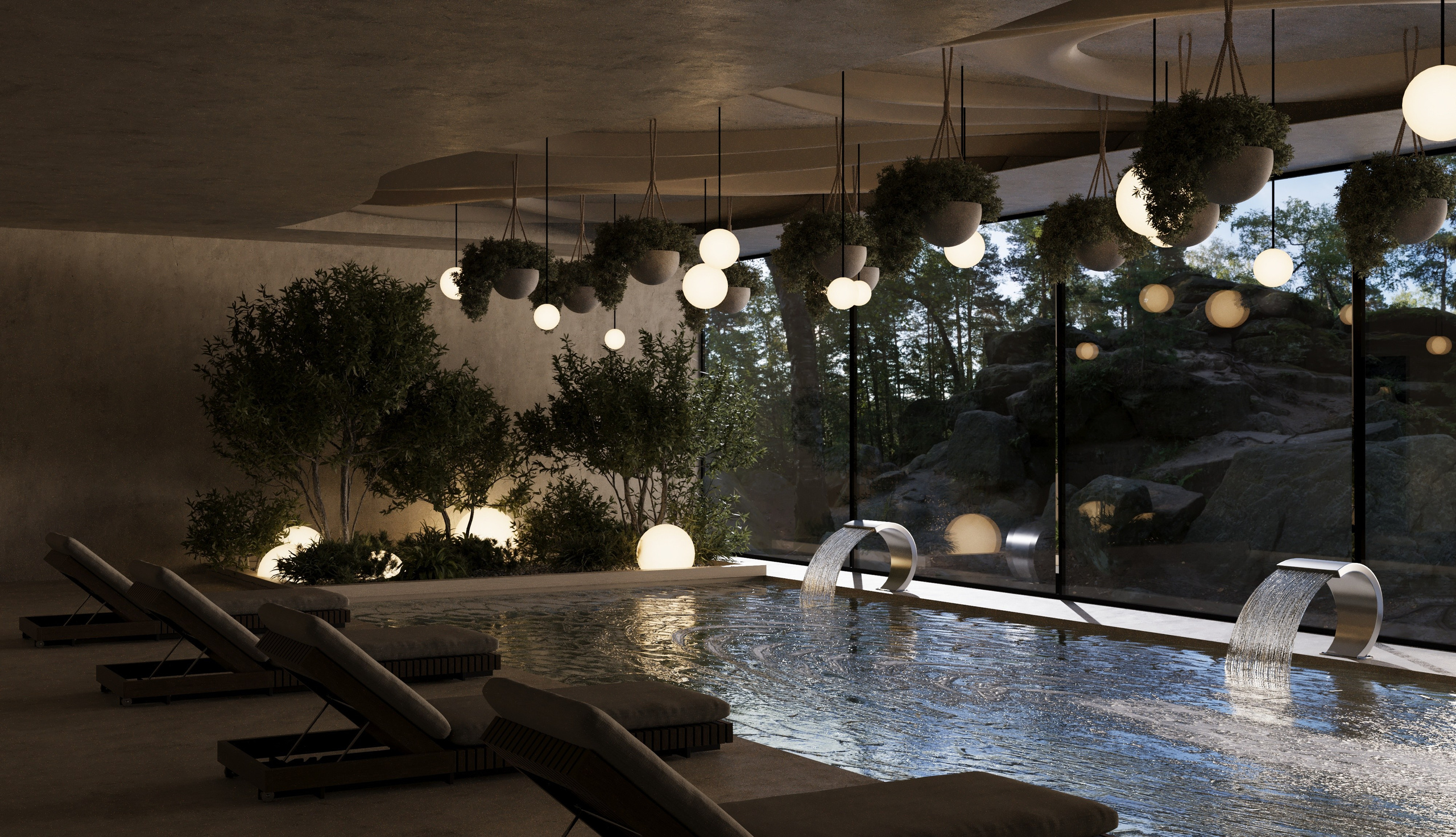 Спа-комплекс, 200 м². MMstudio