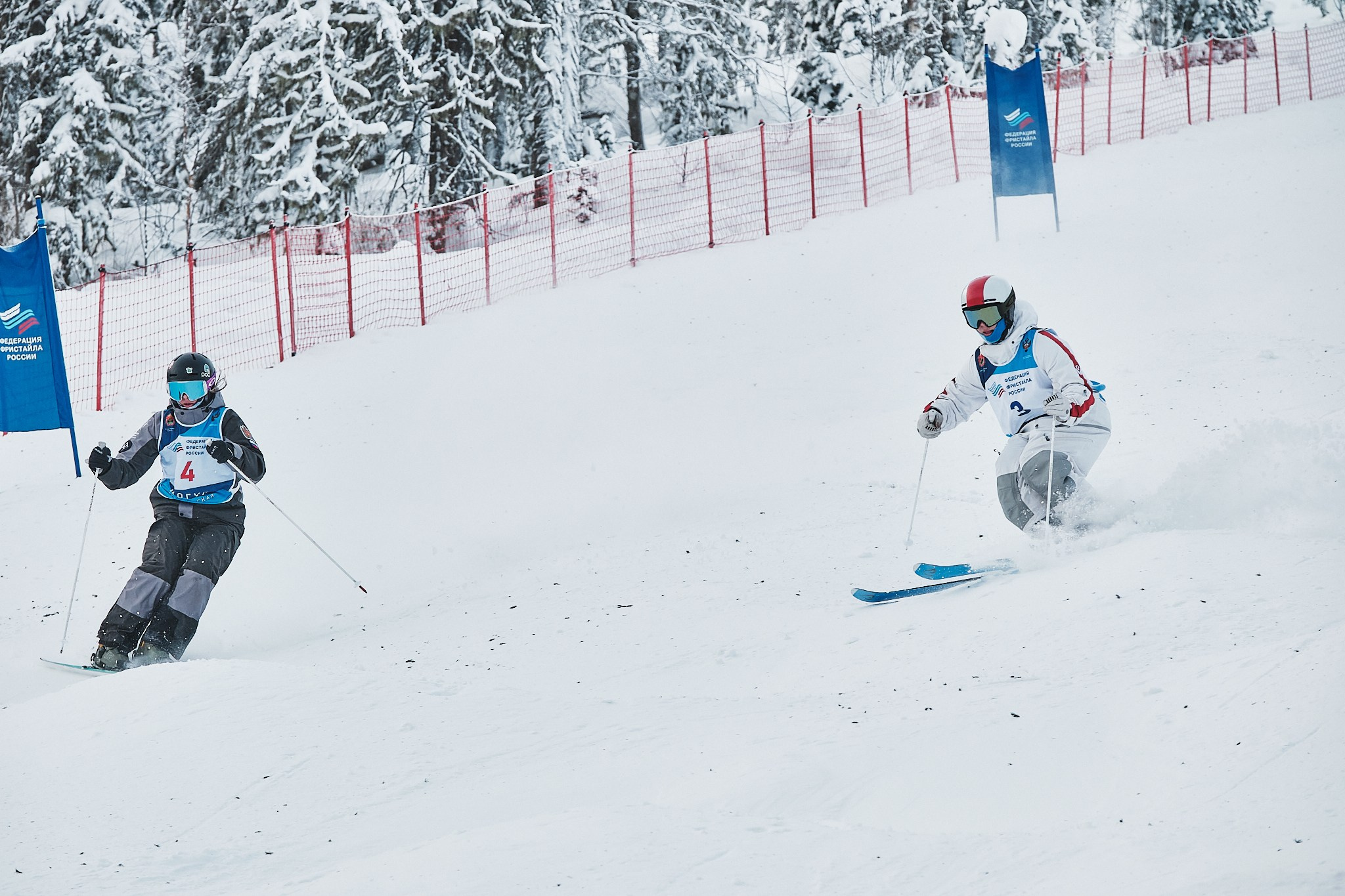 Фотосъемка соревнований по лыжному фристайлу