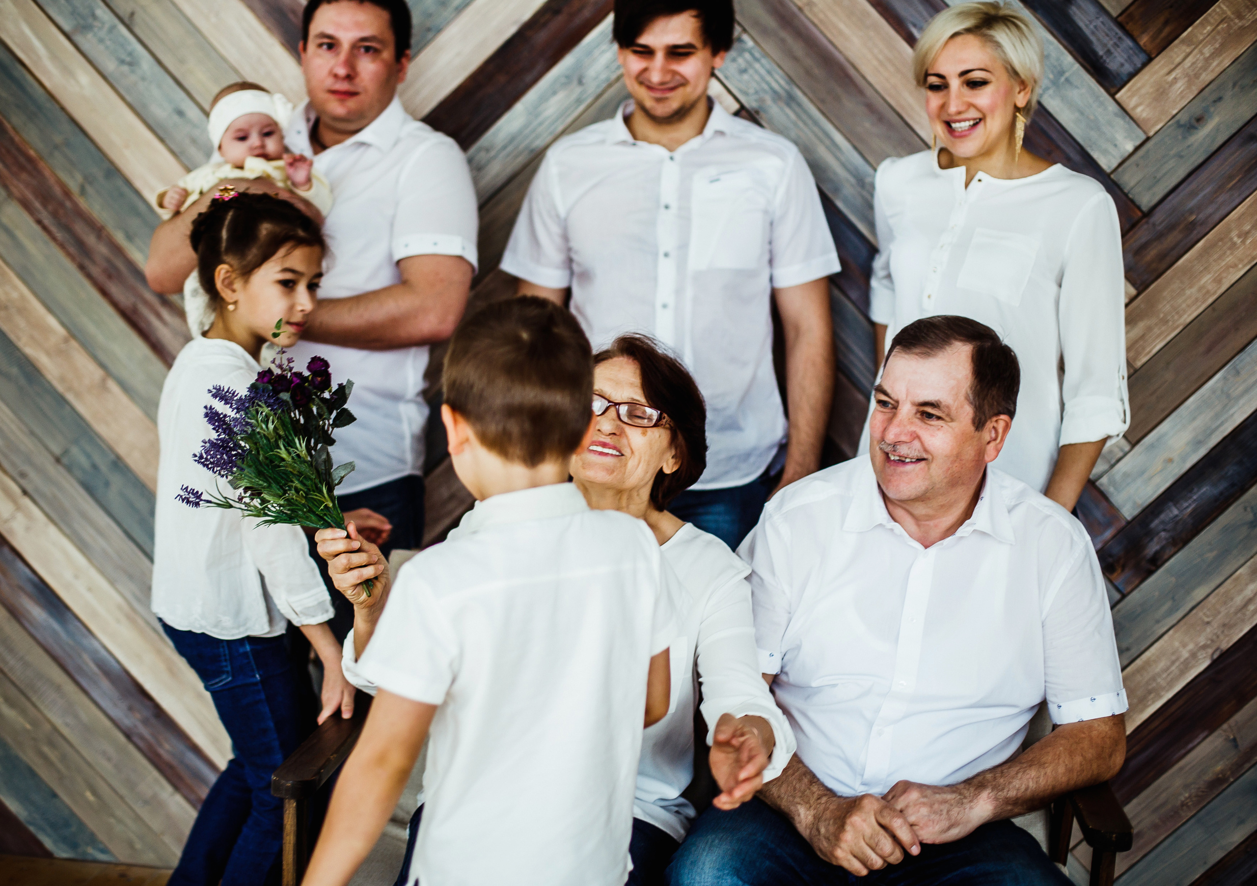 Семья. 3 поколения. Фотограф Полина Егорова город Тюмень