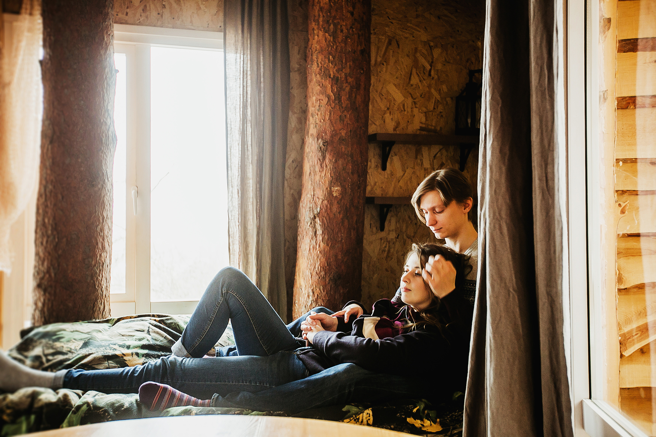 Никита и Лена. В гнезде. Фотограф Полина Егорова город Тюмень